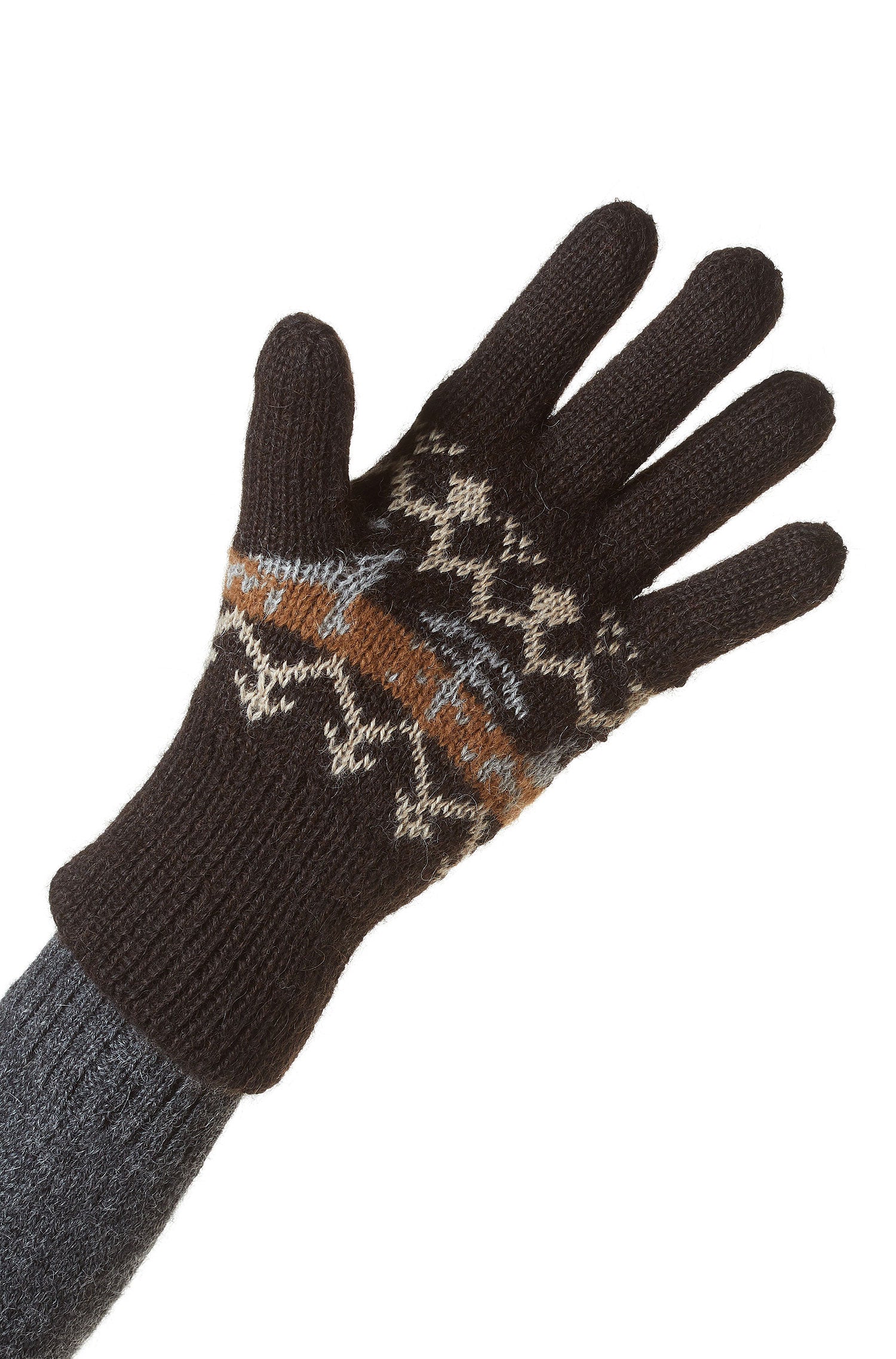 Alpaca finger gloves NATURA made of 100% Alpaca Superfine