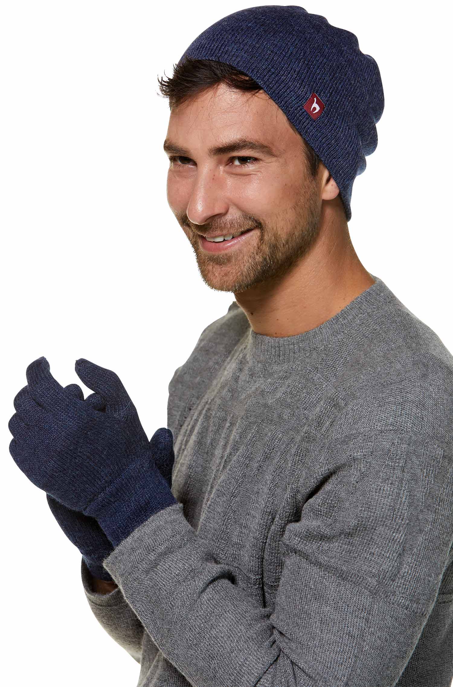 Alpaka Fingerhandschuhe UNI aus 100% Baby Alpaka