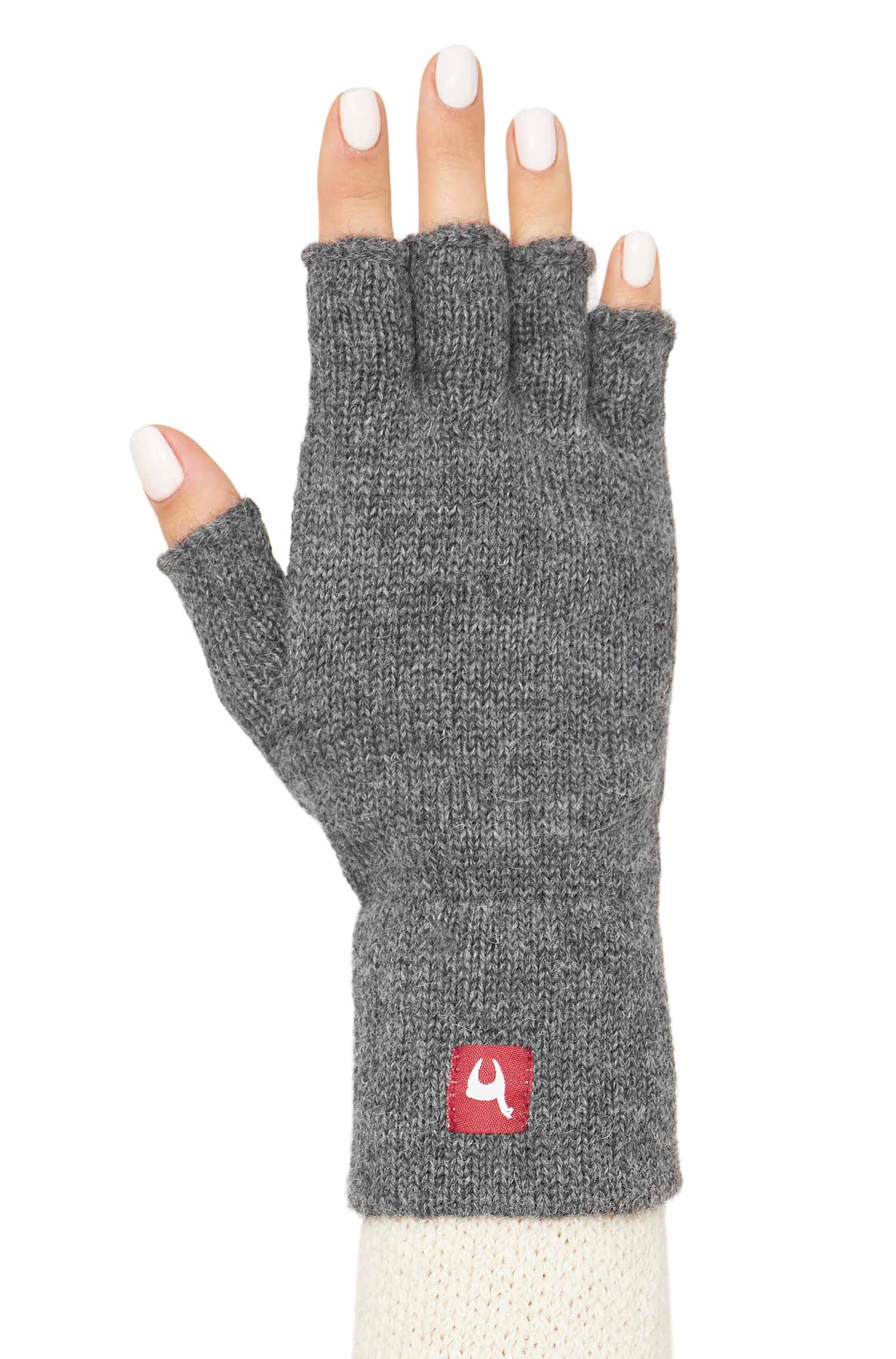 Alpaka Handschuhe HALBFINGER aus 100% Baby Alpaka