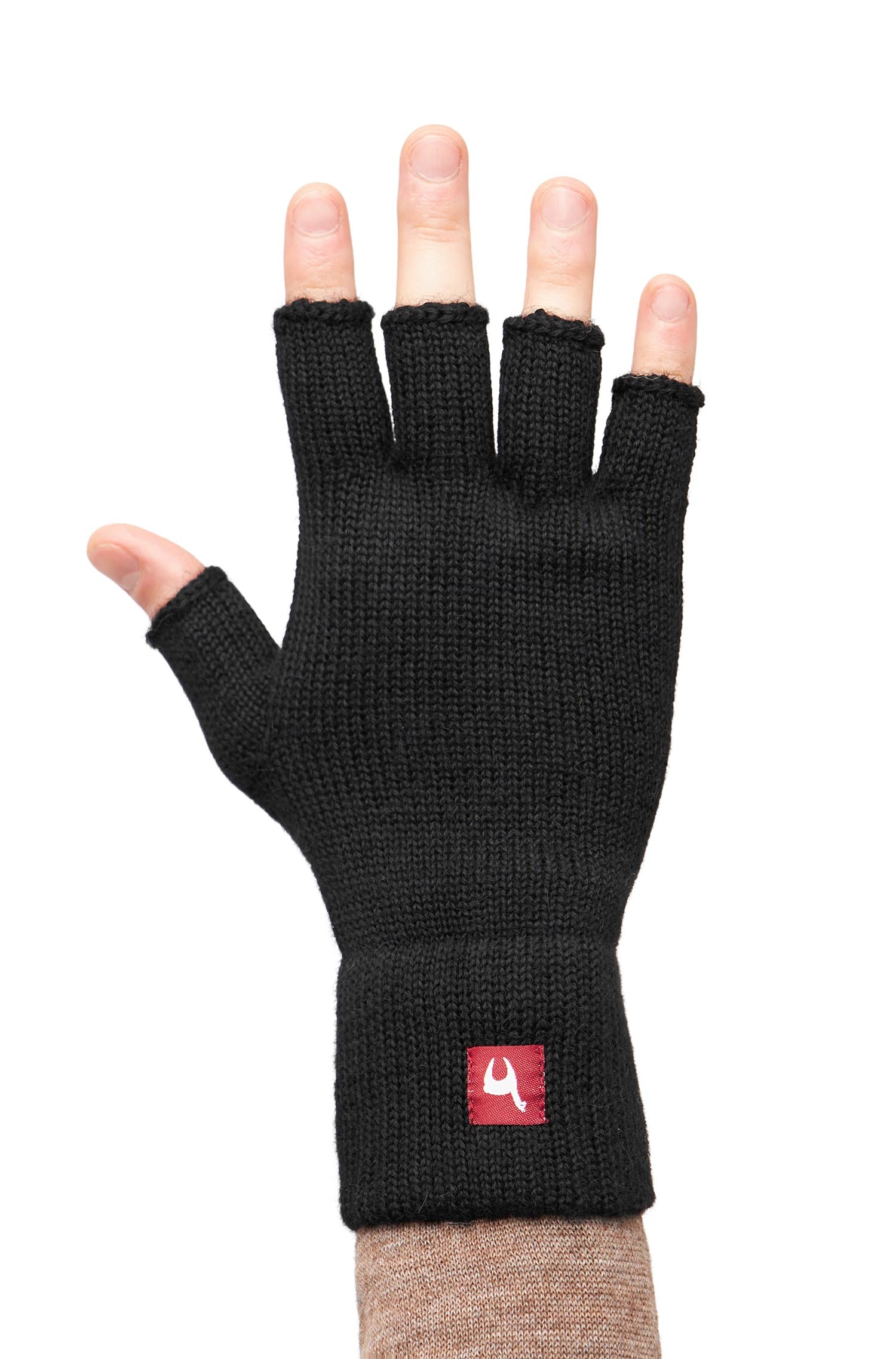 Alpaka Handschuhe HALBFINGER aus 100% Baby Alpaka