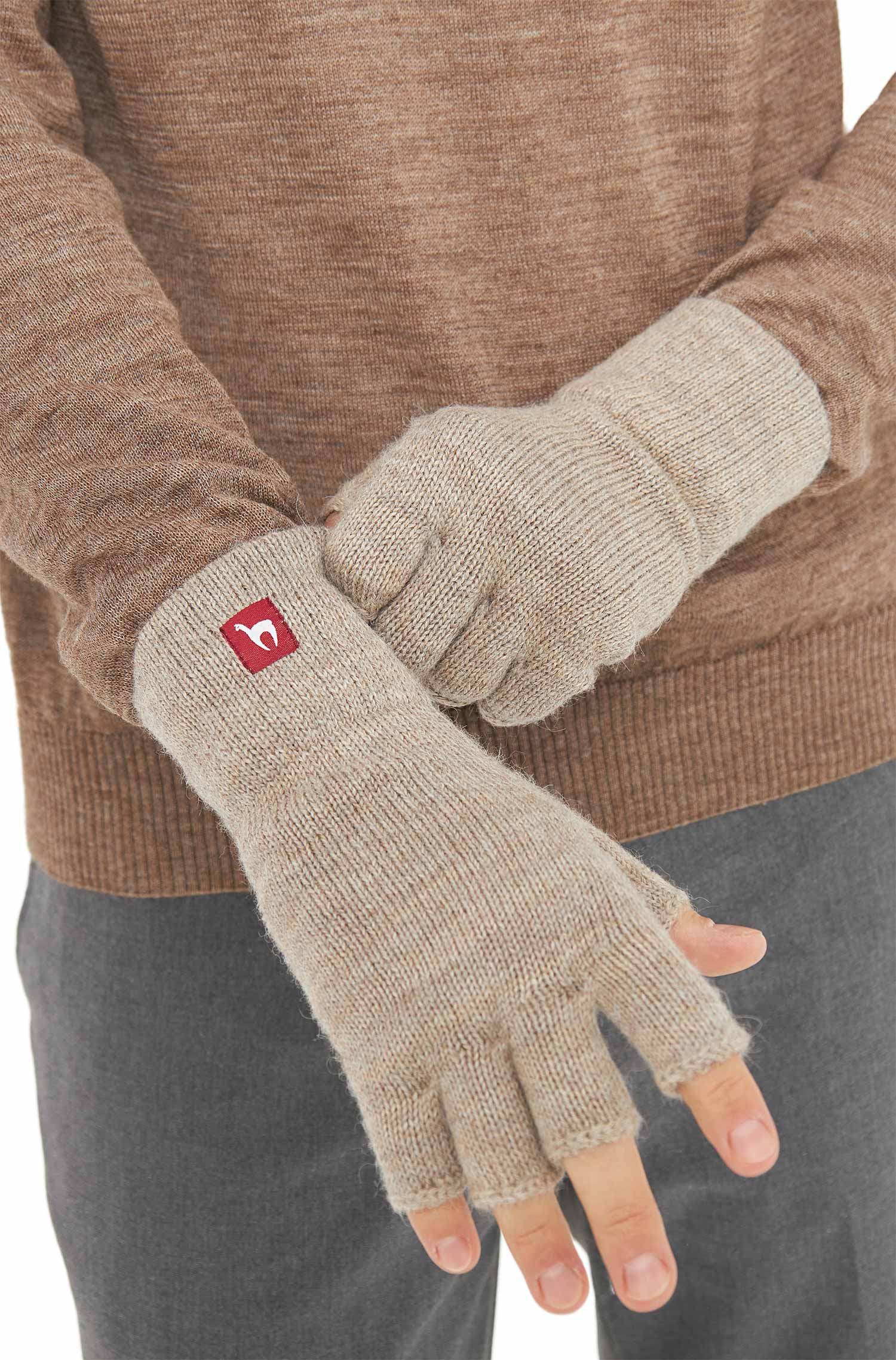 Alpaka Handschuhe UNI fingerlos