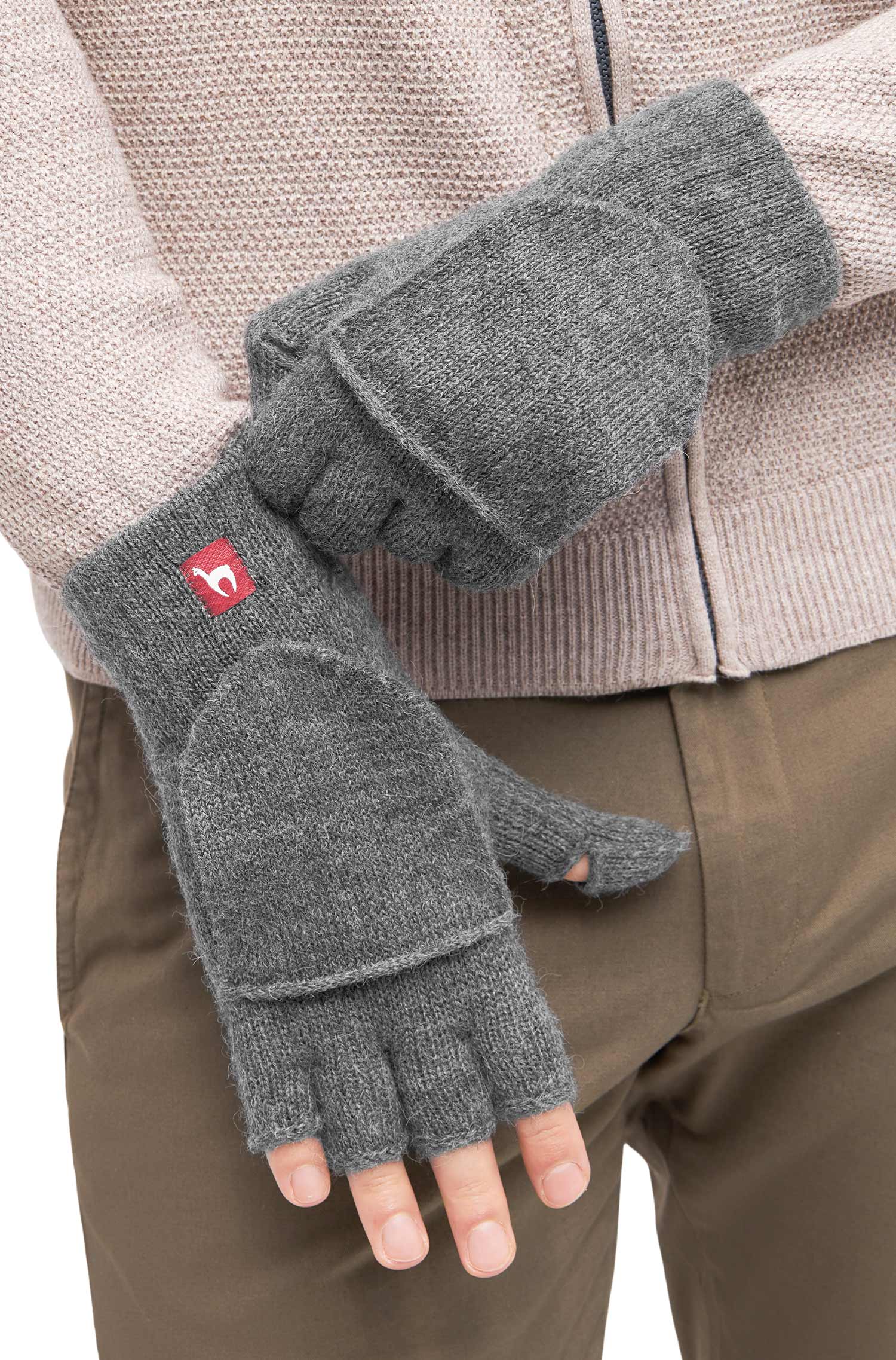 Alpaka Känguru Handschuhe UNI