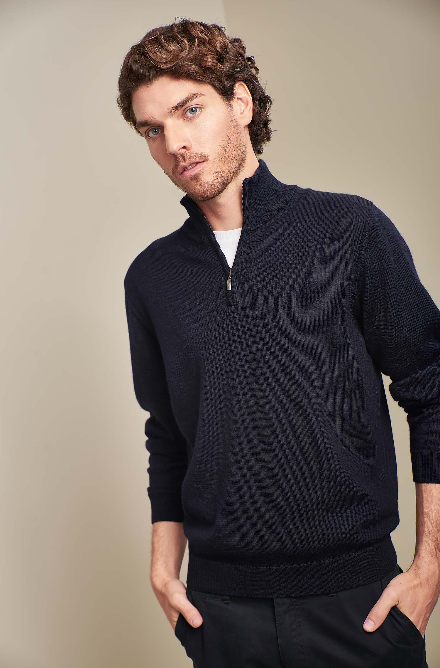 Alpaka Herren Strick Pullover ALBERT KUNA Essentials