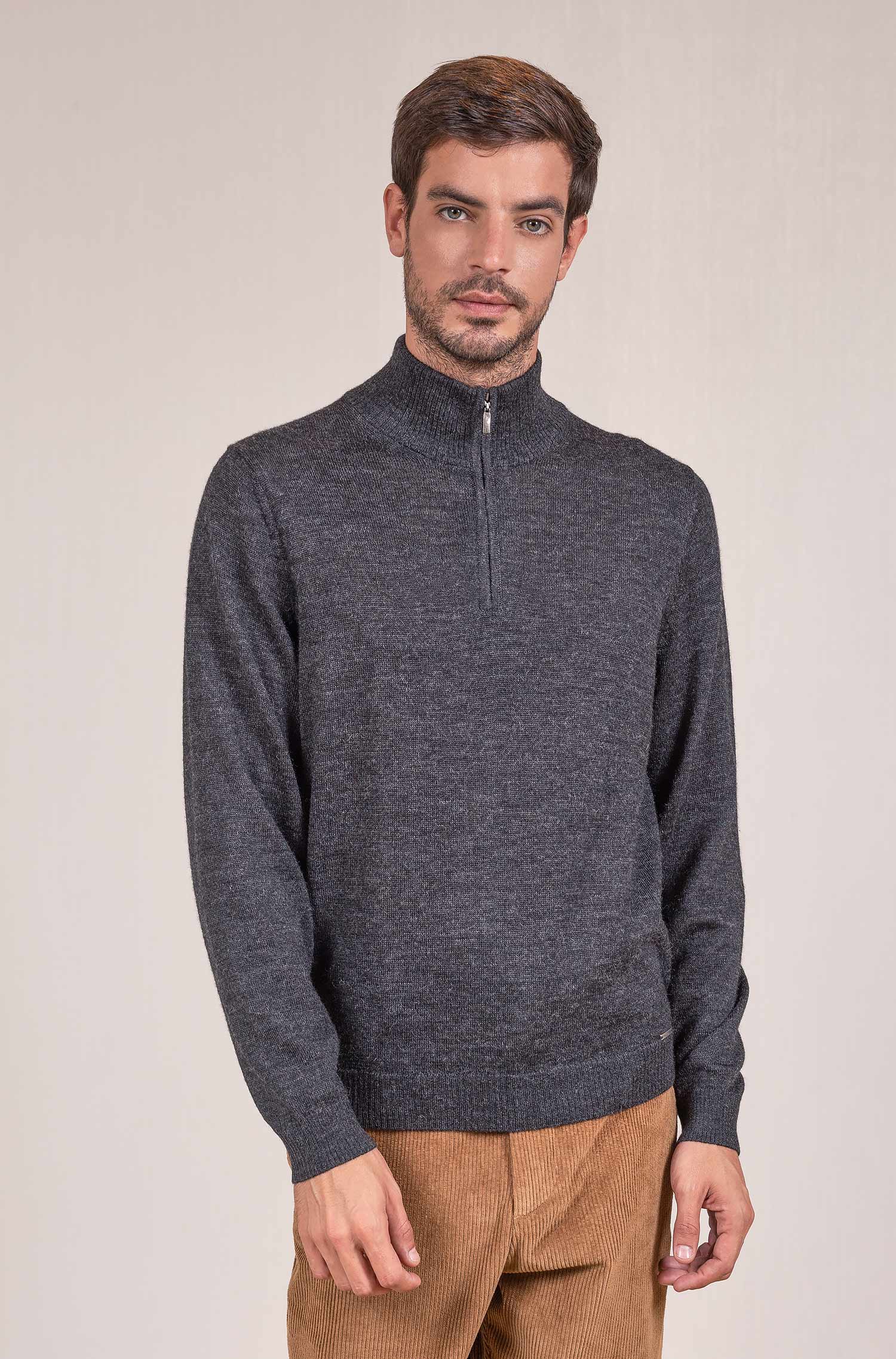 Alpaka Herren Strick Pullover ALBERT KUNA Essentials