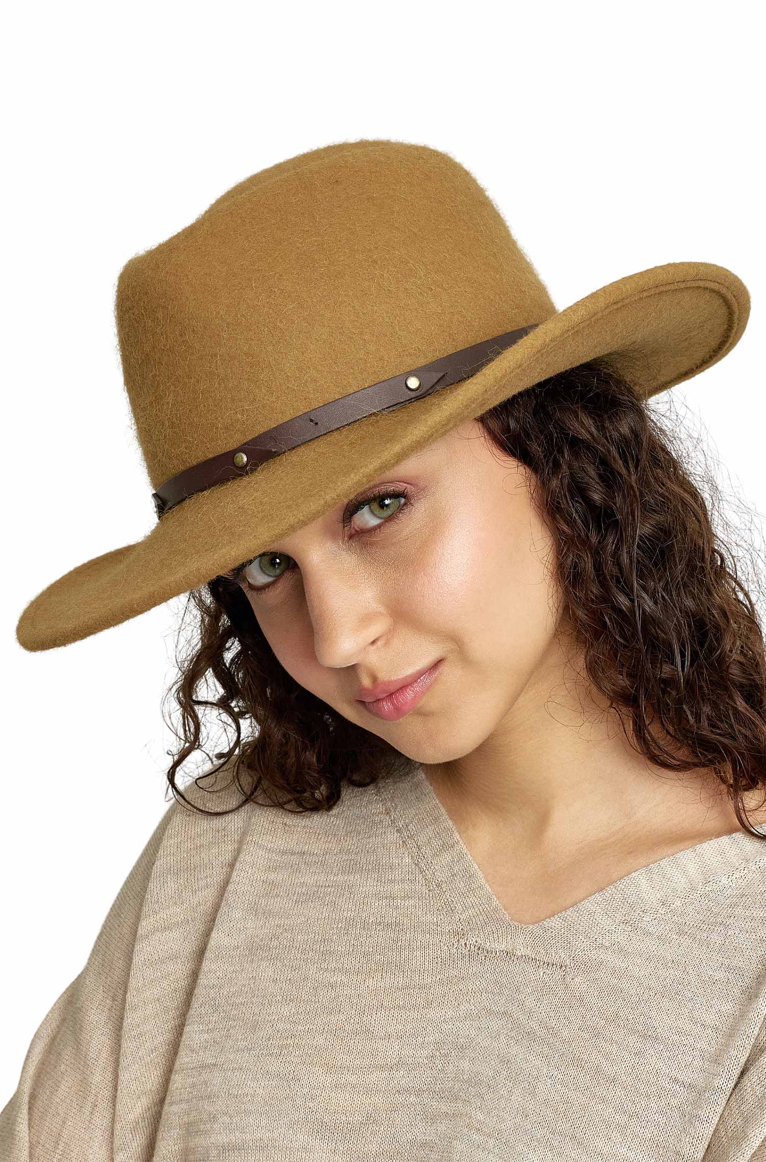 Chapeau en alpaga PATRIOT pour hommes et femmes style fedora feutré par KUNA