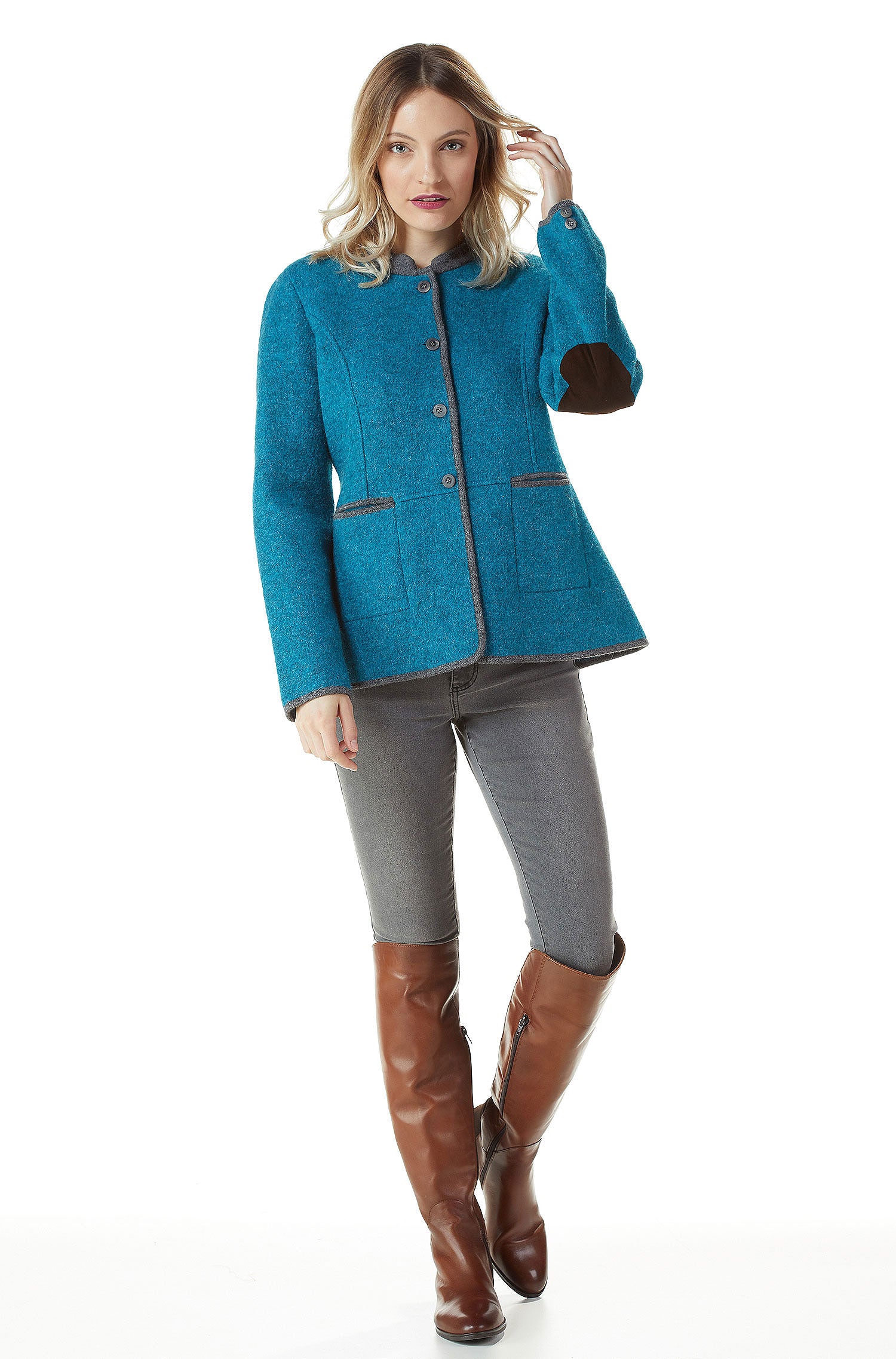 Alpaka Jacke FIONA aus Alpaka und Wolle