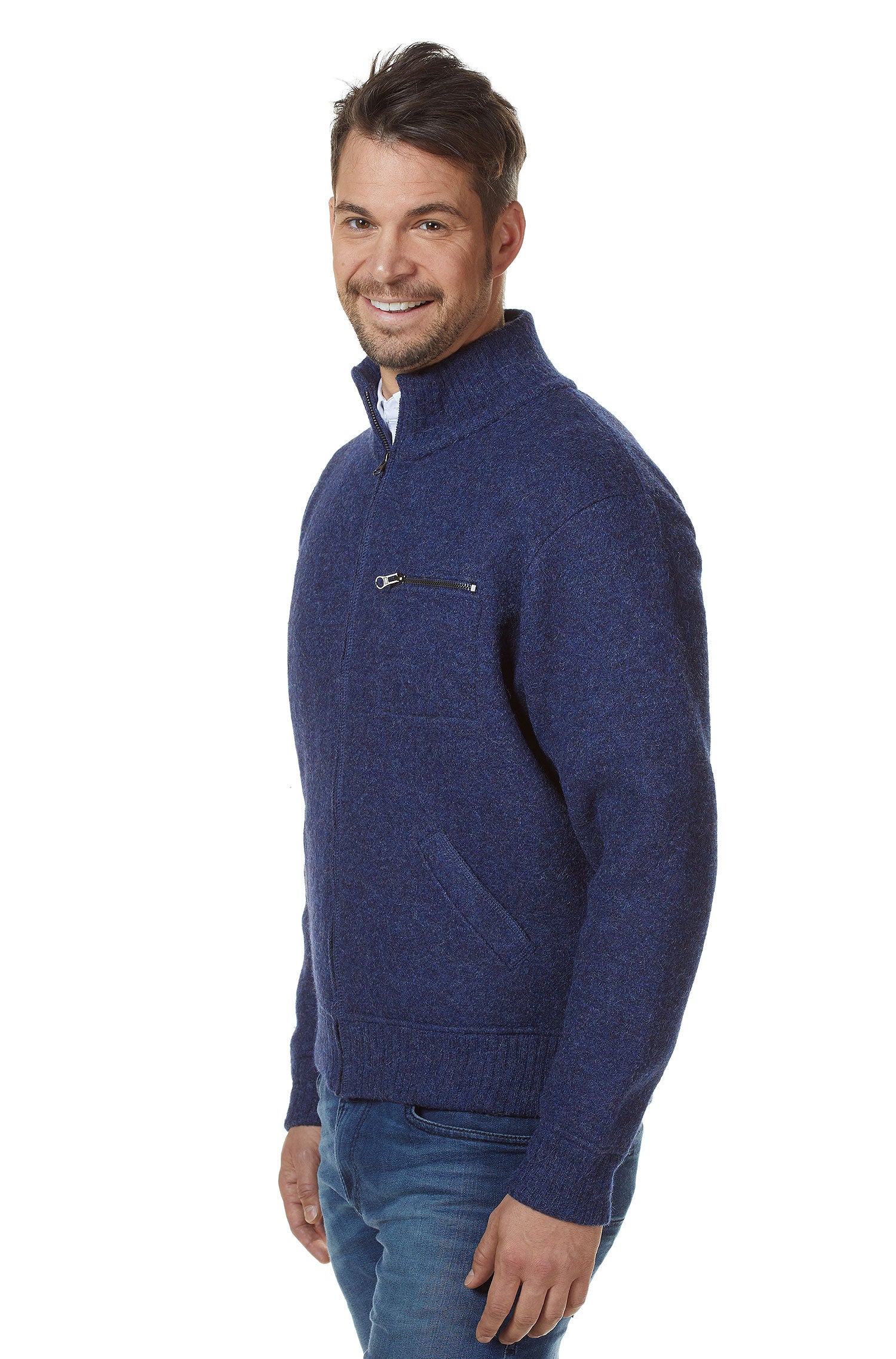Alpaka Jacke GEORGE aus Baby Alpaka und Wolle