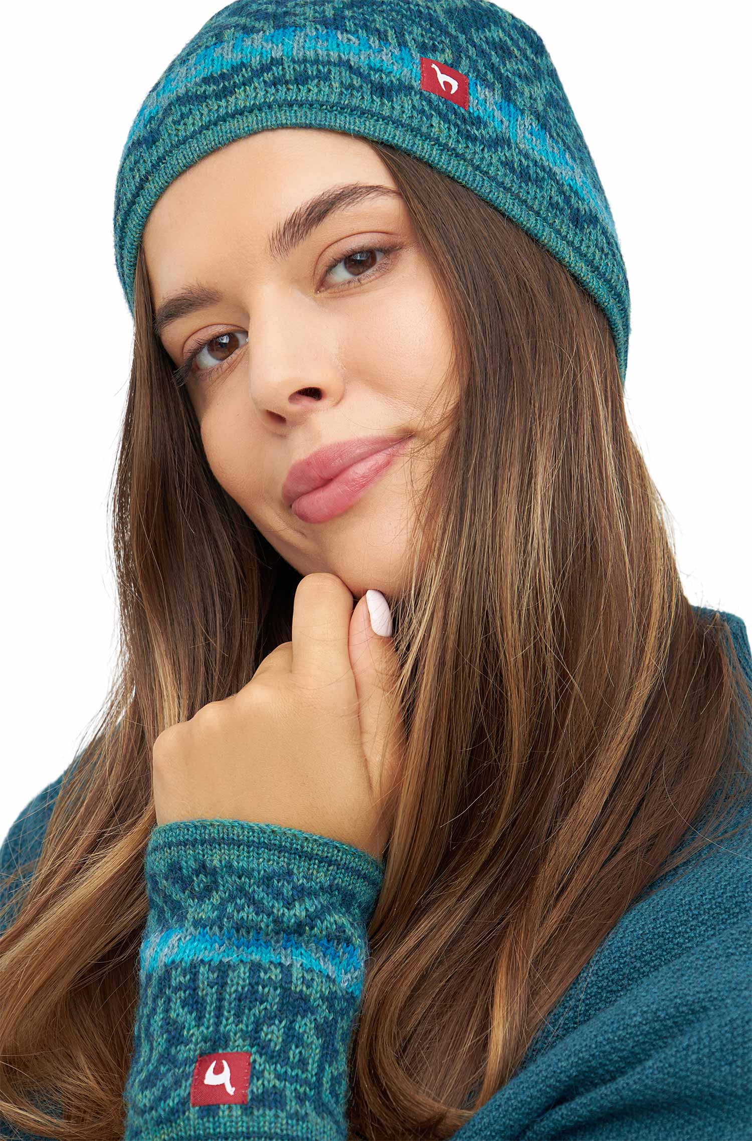 Alpaka Jacquard Mütze CHIMU aus 100% Baby Alpaka