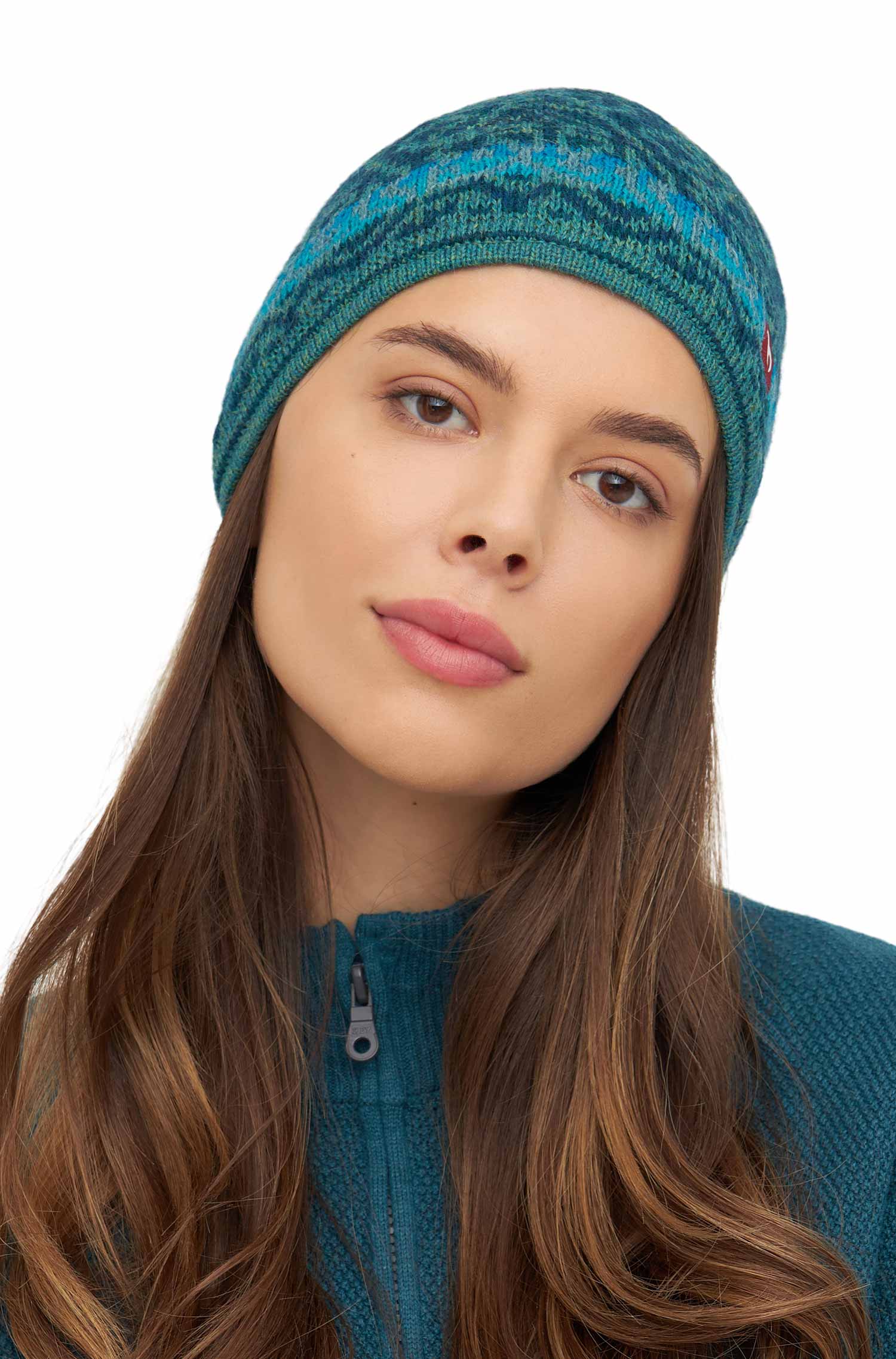 Alpaka Jacquard Mütze CHIMU aus 100% Baby Alpaka