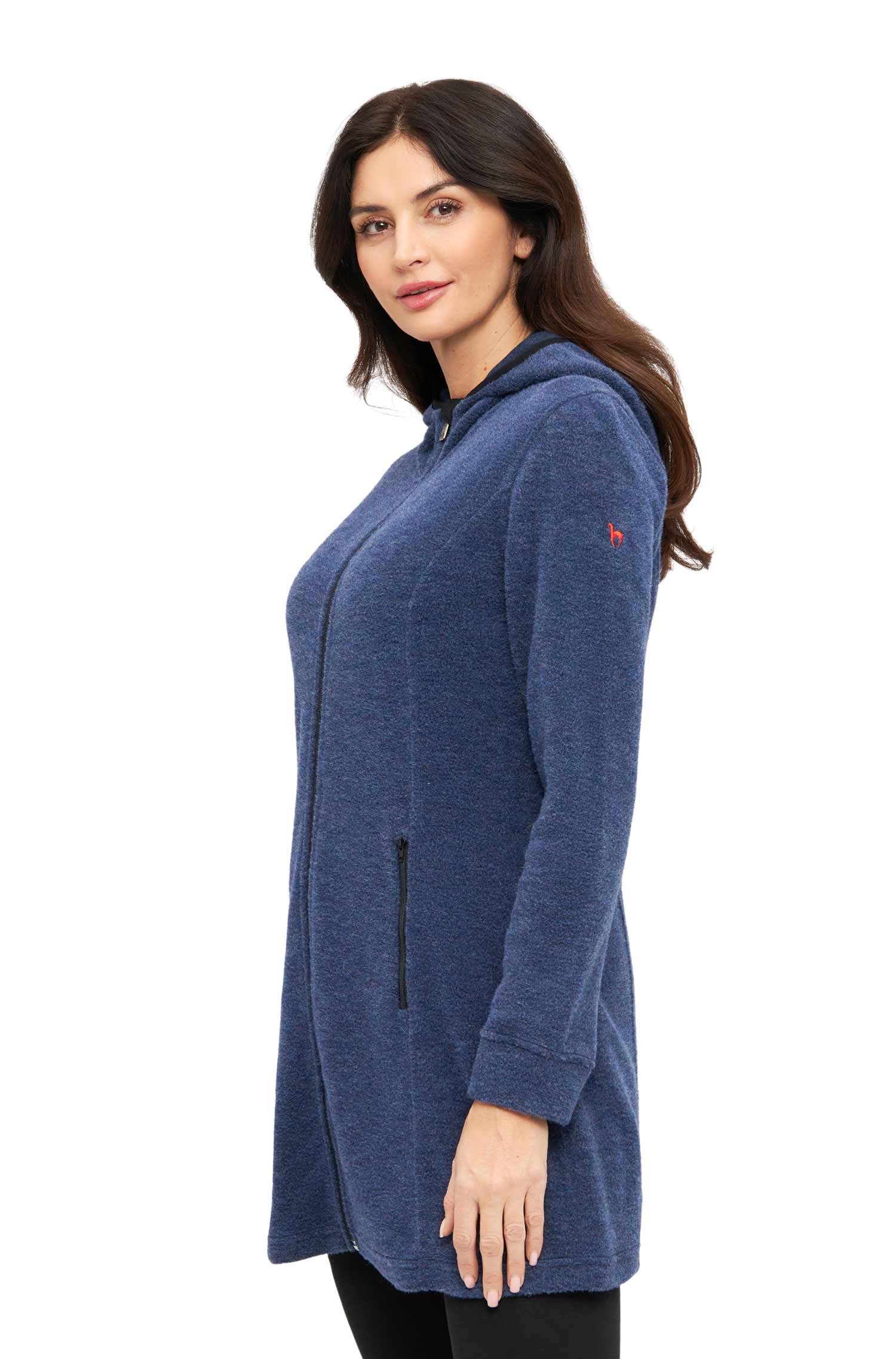 Alpaka Kapuzenmantel APU FLEECE