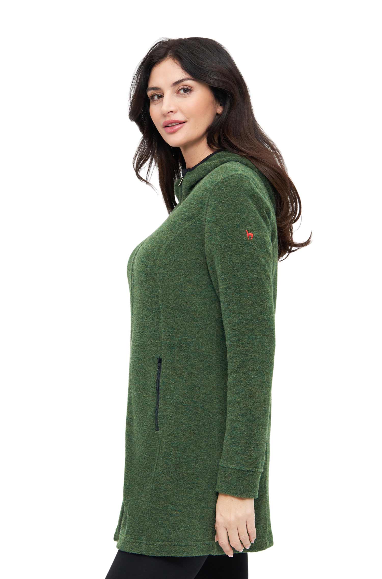 Alpaka Kapuzenmantel APU FLEECE