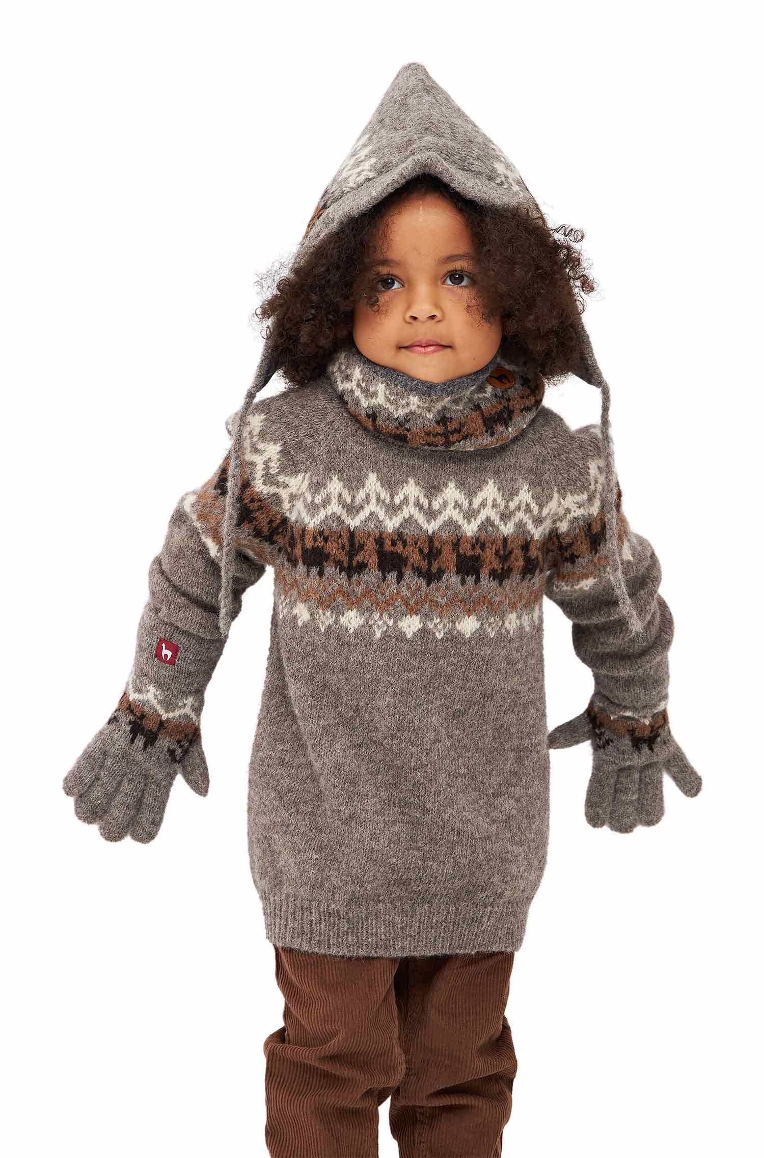 Alpaka Kinder Pullover NATURA aus 100% ungefärbtem Alpaka