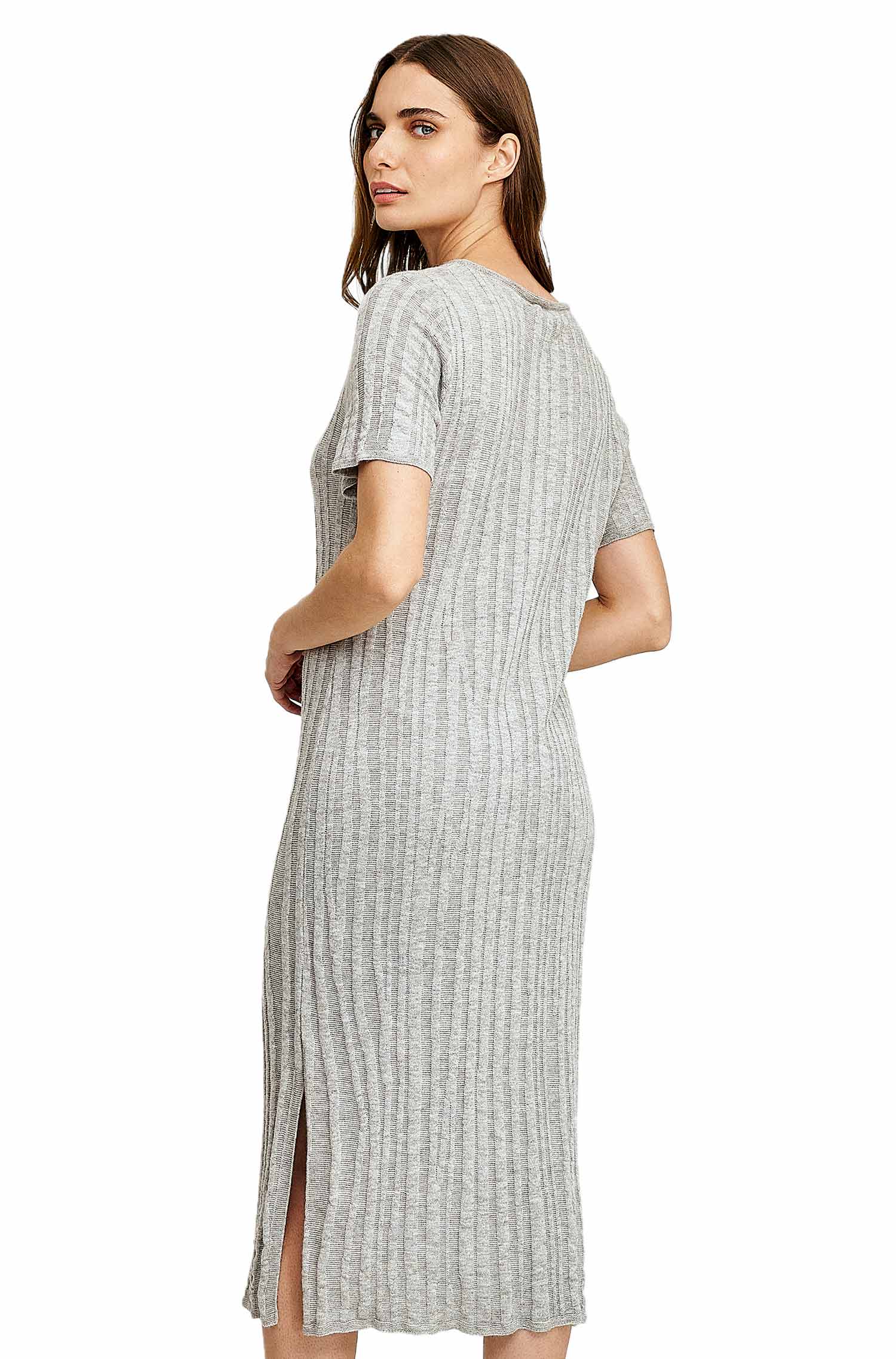 Alpaka Kleid WASABI aus Baby Alpaka Eco & Bio-Baumwolle