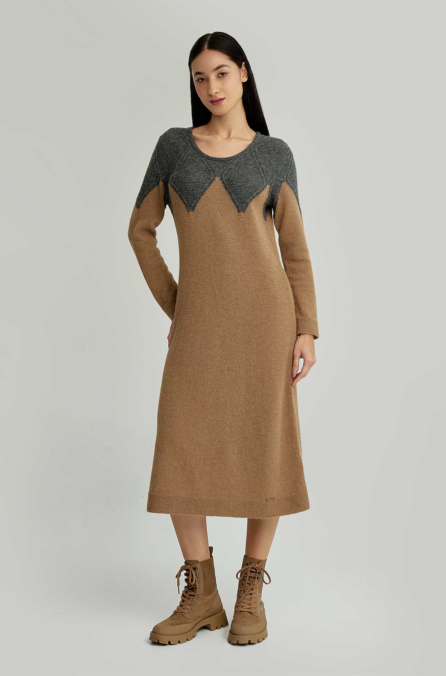 Alpaka Kleid YELISSA aus 100% Baby Alpaka