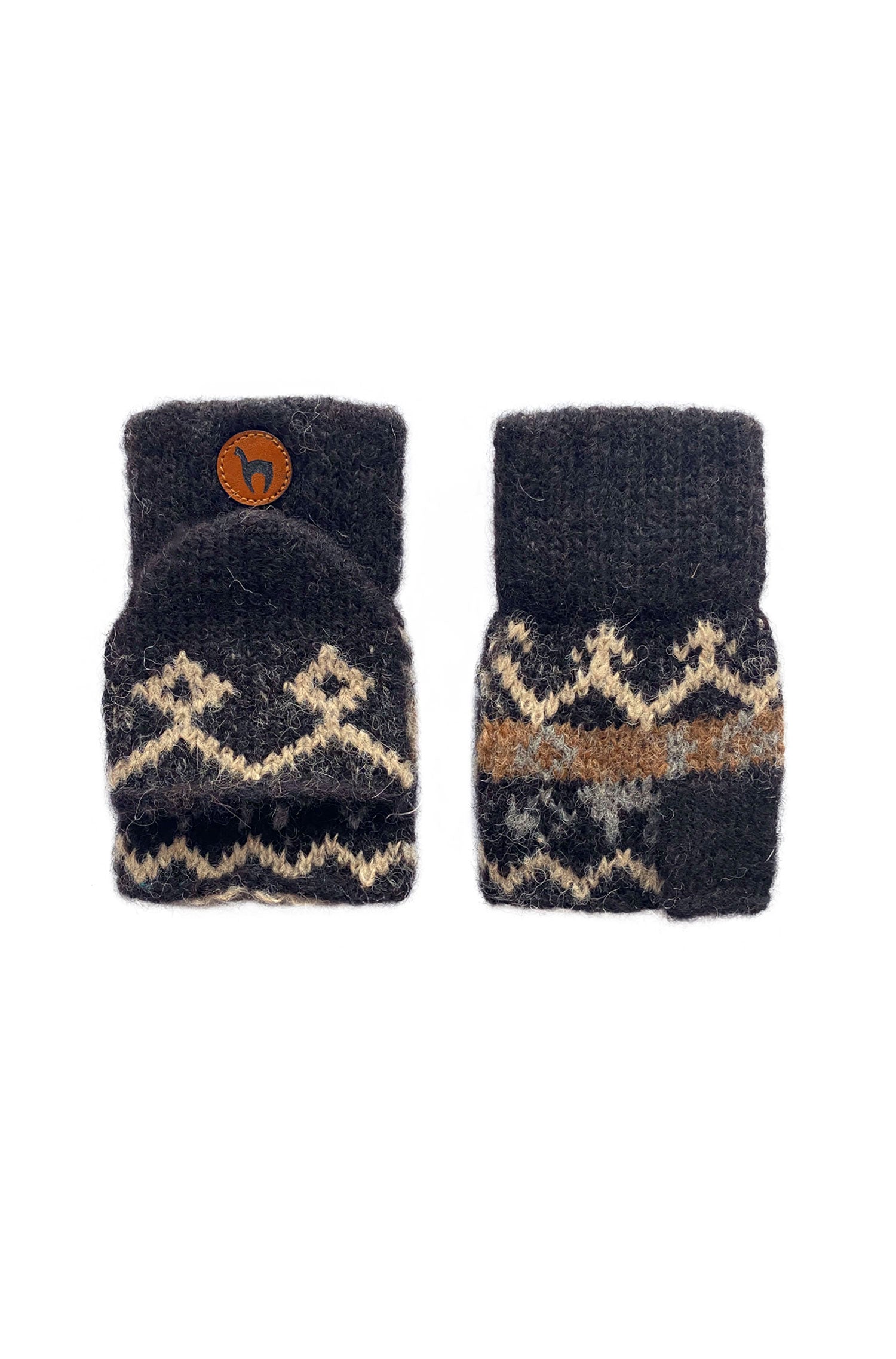 Alpaca Kangaroo Gloves NATURA for children made of 100% Alpaca Superfine