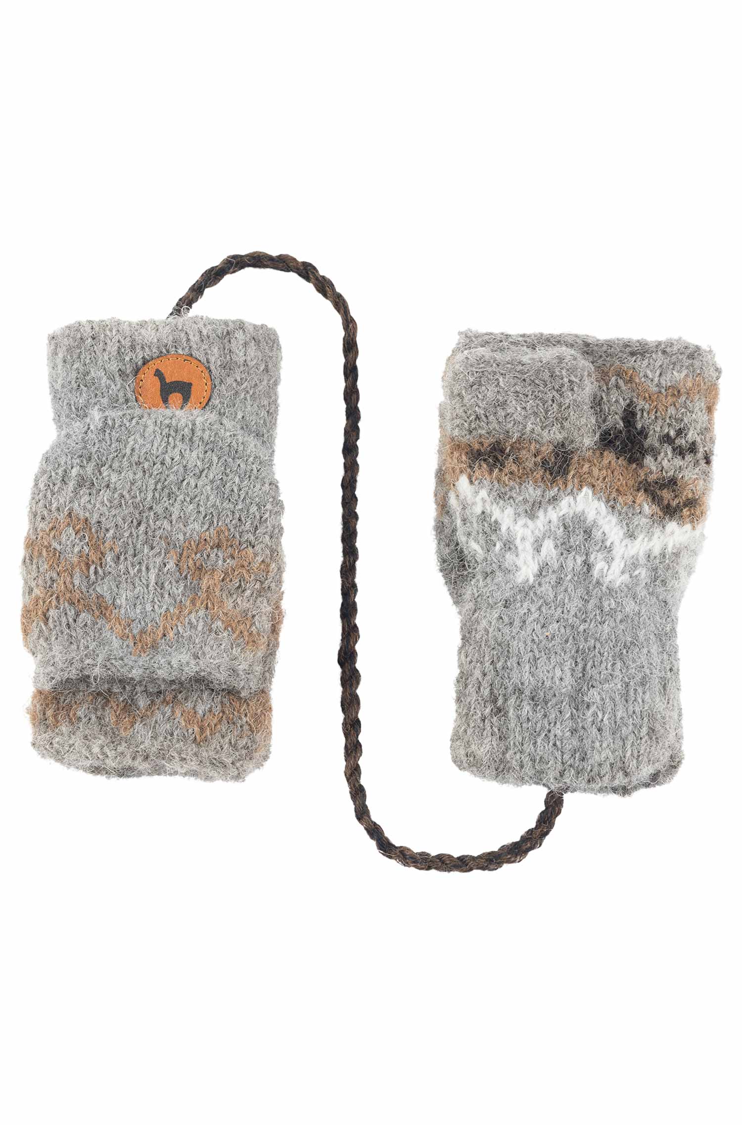 Alpaca Kangaroo Gloves NATURA for children made of 100% Alpaca Superfine