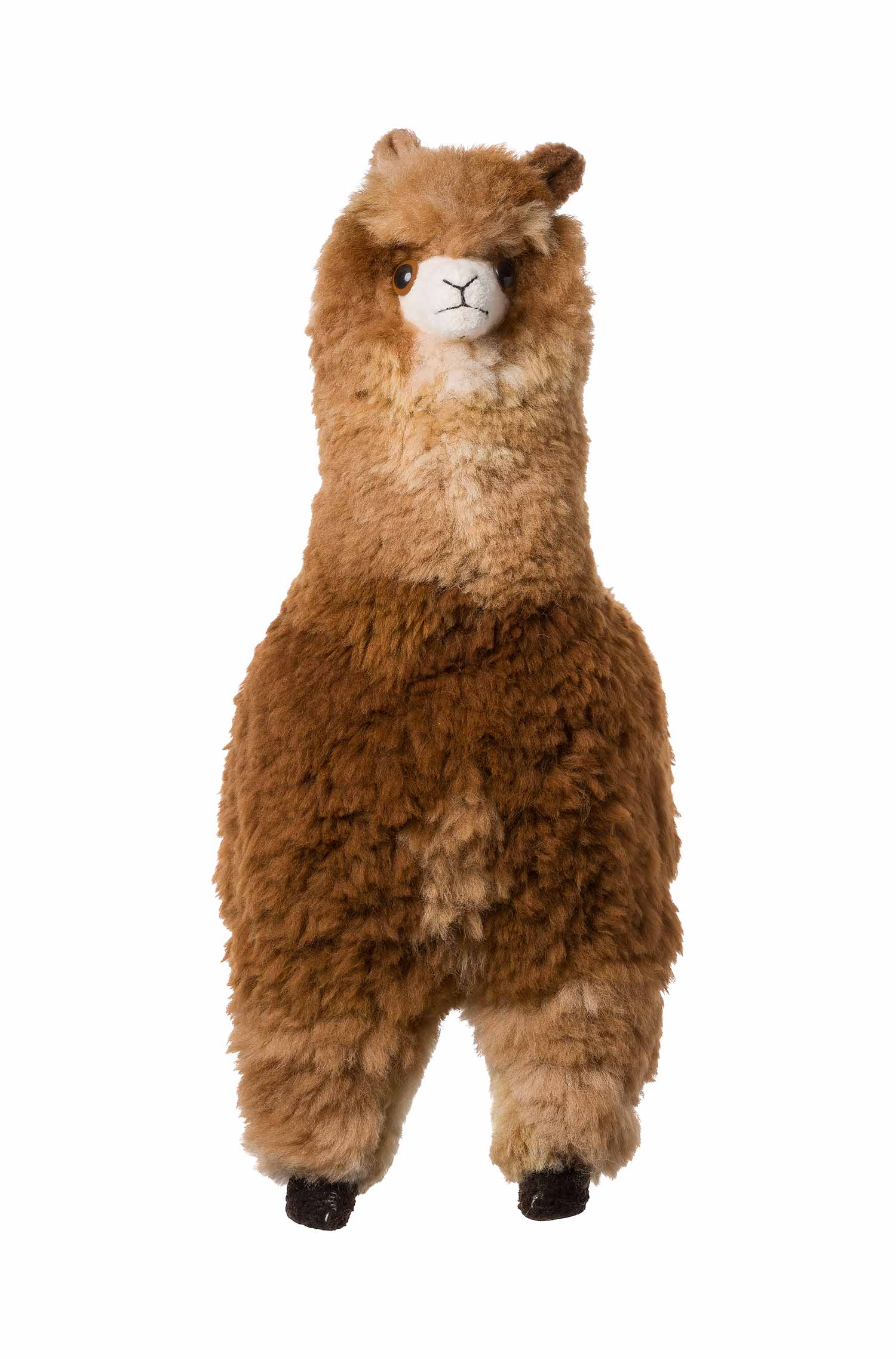 ANIMAL EN FOURRURE CUDDLY Alpaga (70cm) en fourrure d'alpaga