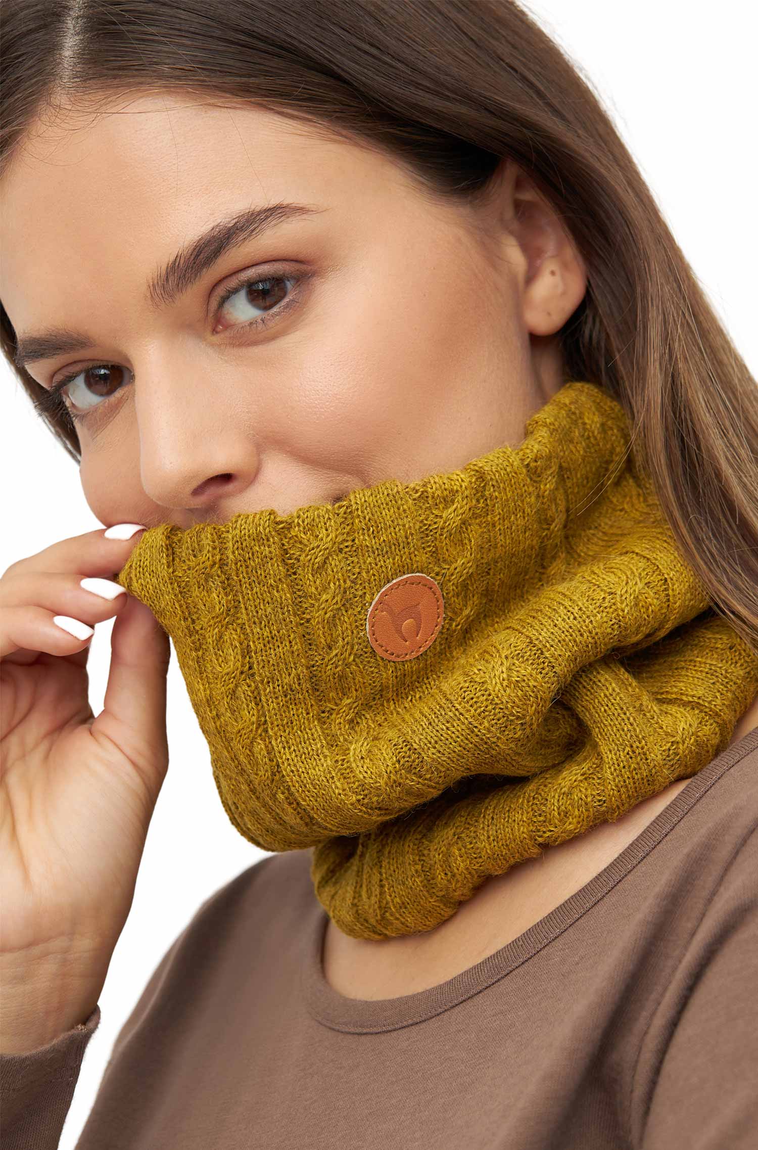 Alpaka Loop-Schal SUAVE aus Baby Alpaka und Merino