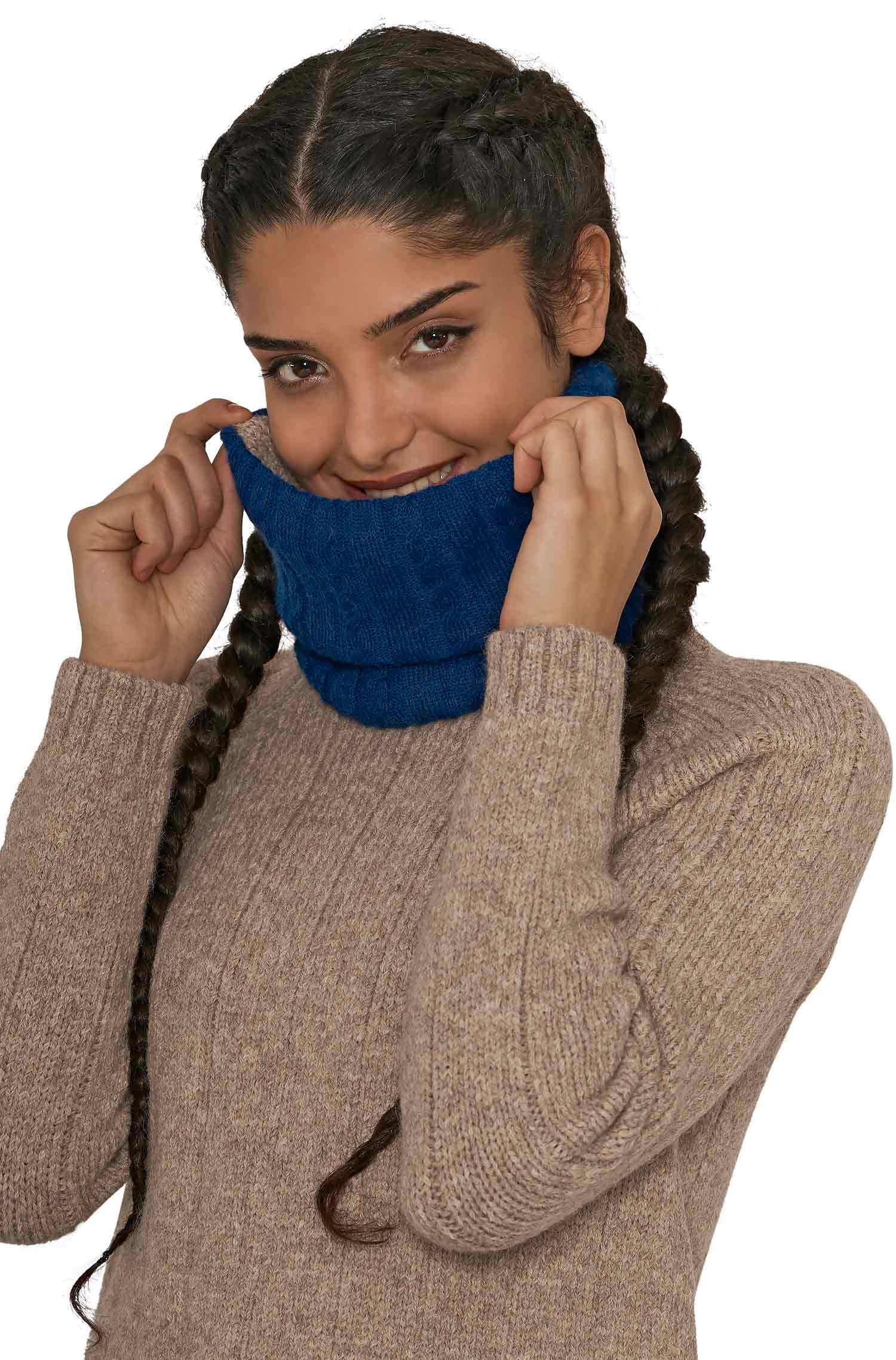 Alpaka Loop-Schal SUAVE aus Baby Alpaka und Merino