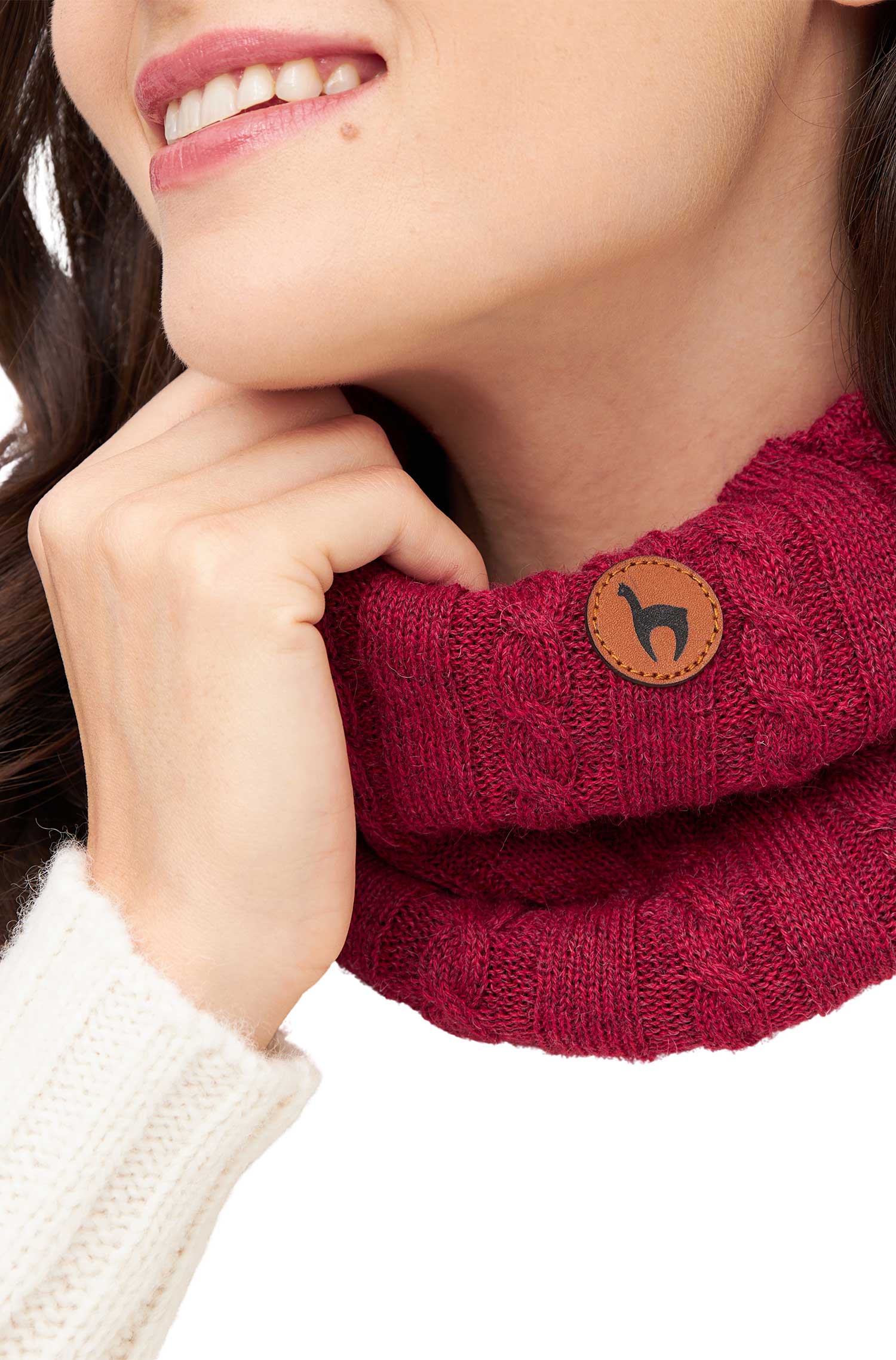 Alpaka Loop-Schal SUAVE aus Baby Alpaka und Merino