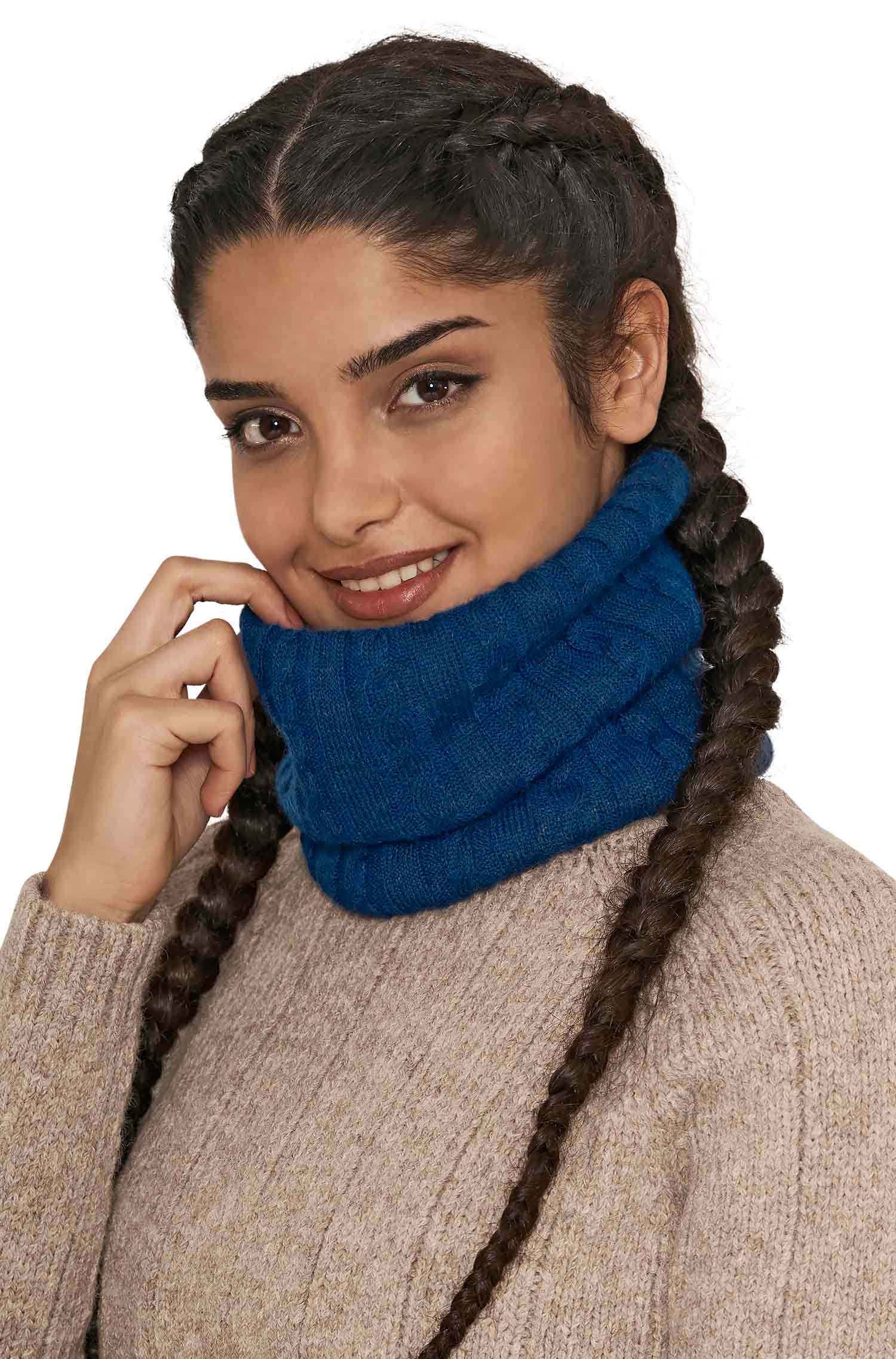 Alpaka Loop-Schal SUAVE aus Baby Alpaka und Merino