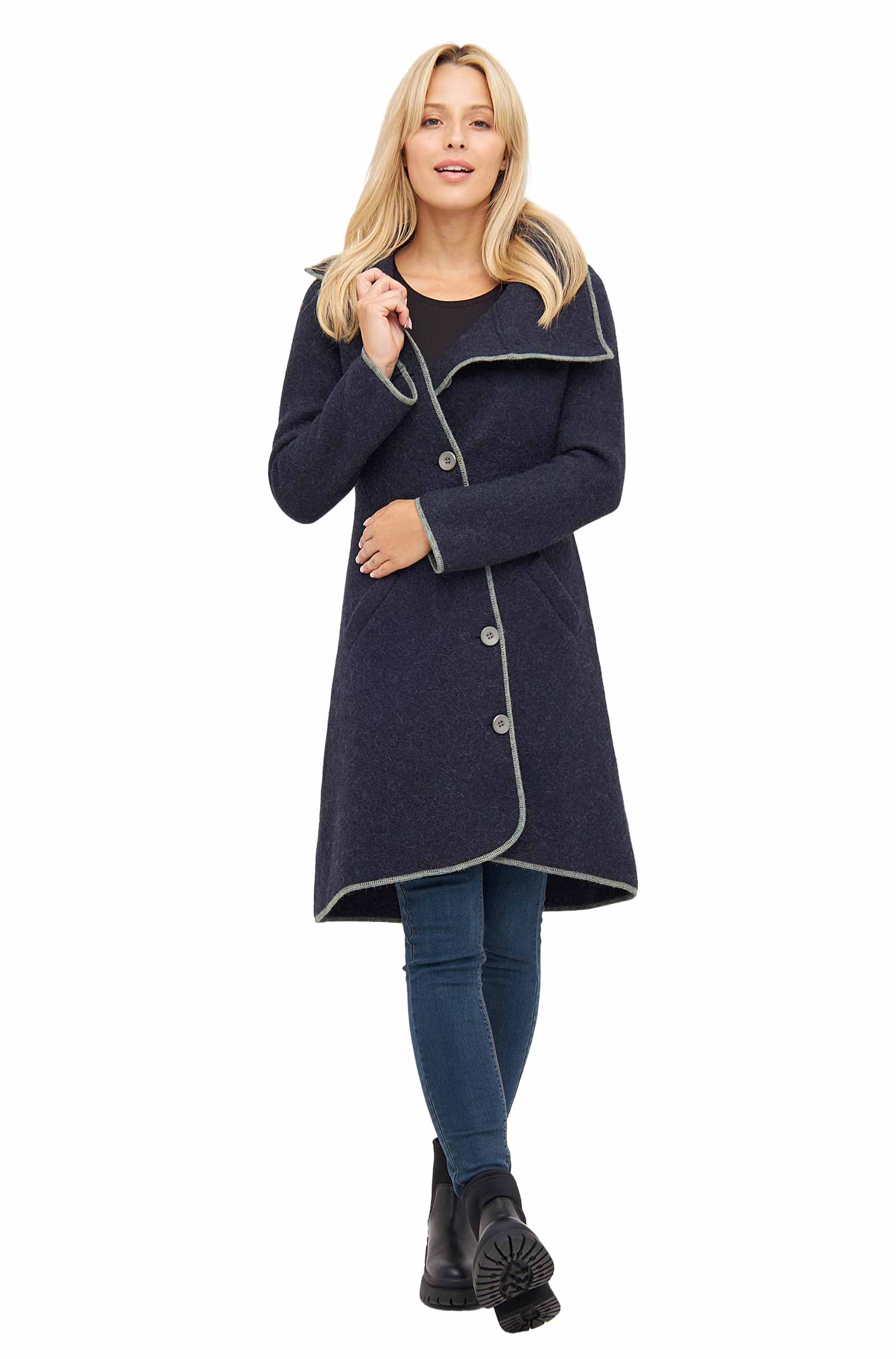 Manteau en alpaga ASI en alpaga et laine