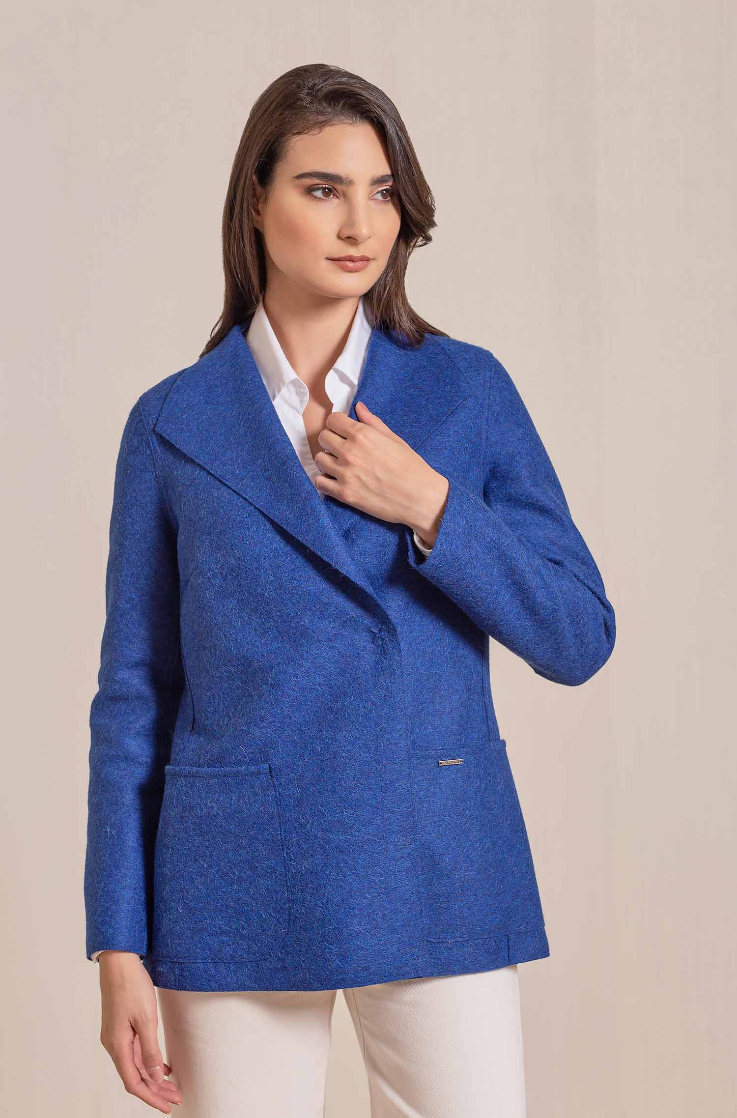 Manteau en alpaga VADERETRO en alpaga et laine