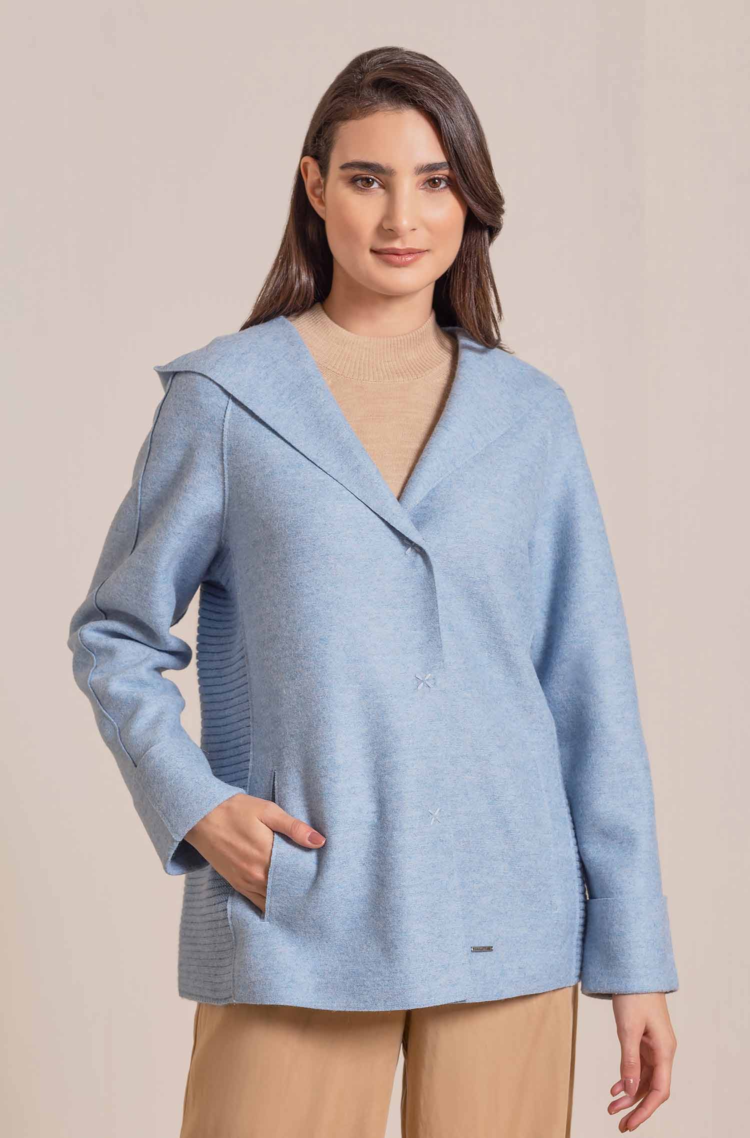 Manteau en alpaga VALONTANO en alpaga et laine