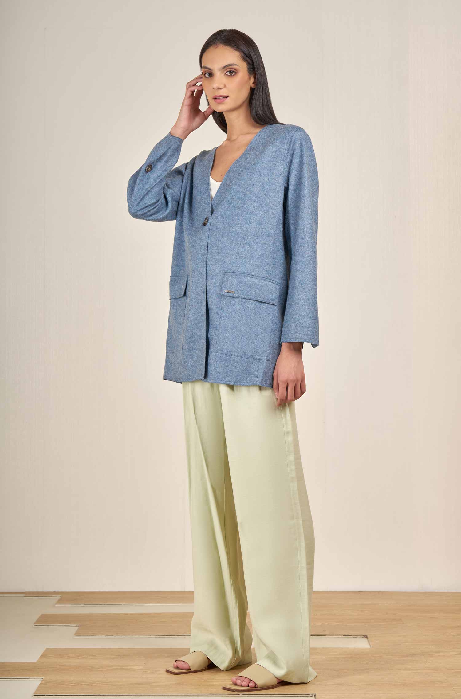 Alpaka Mantel VERTIGO aus Alpaka & Wolle