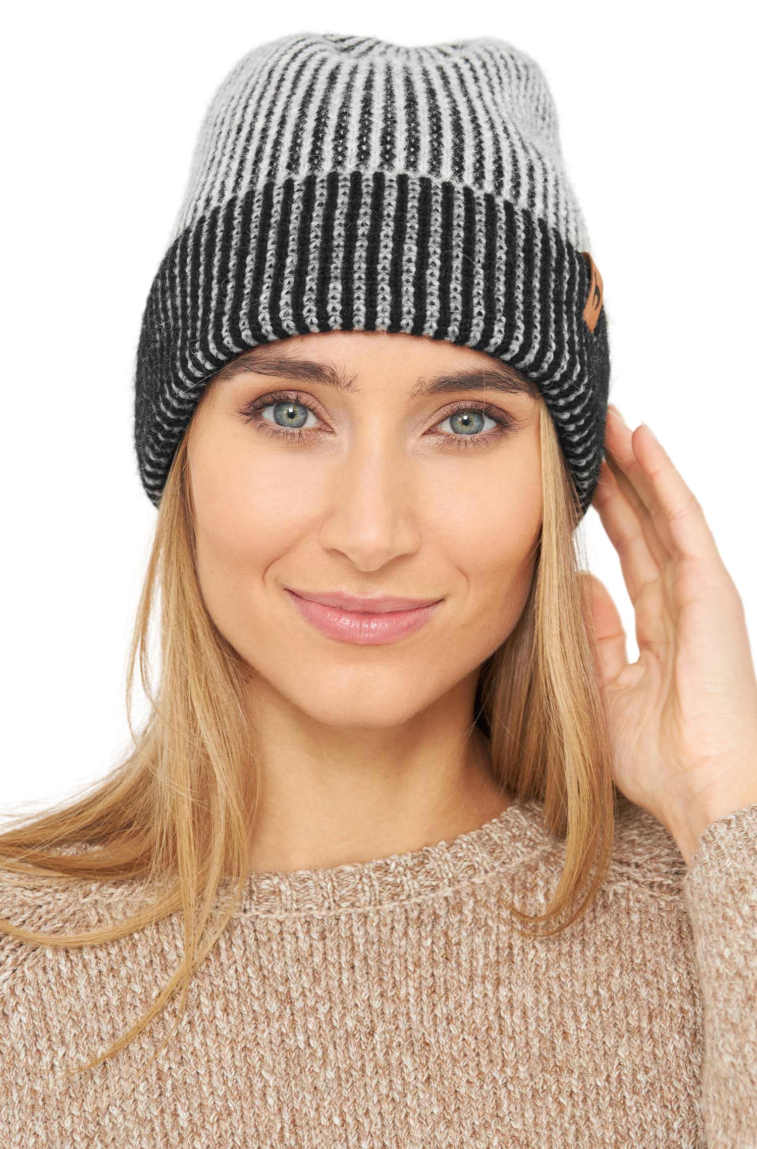 Alpaka Mütze MARINO aus 56% Baby Alpaca & 39% Baumwolle
