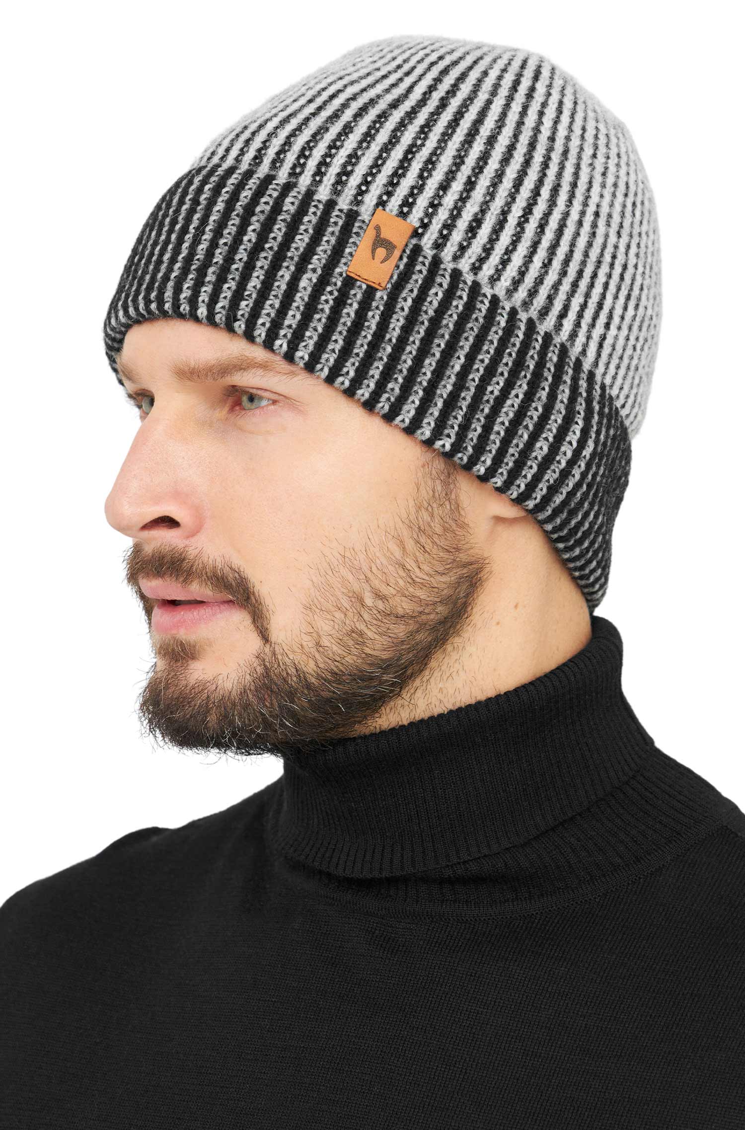 Alpaka Mütze MARINO aus 56% Baby Alpaca & 39% Baumwolle