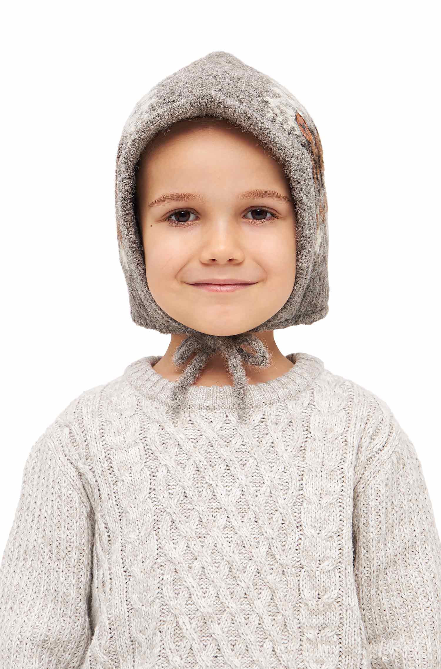 Alpaka Mütze NATURA aus 100% ungefärbtem Alpaka