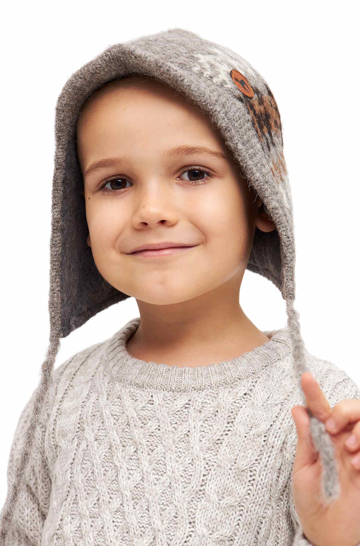 Alpaka Mütze NATURA aus 100% ungefärbtem Alpaka