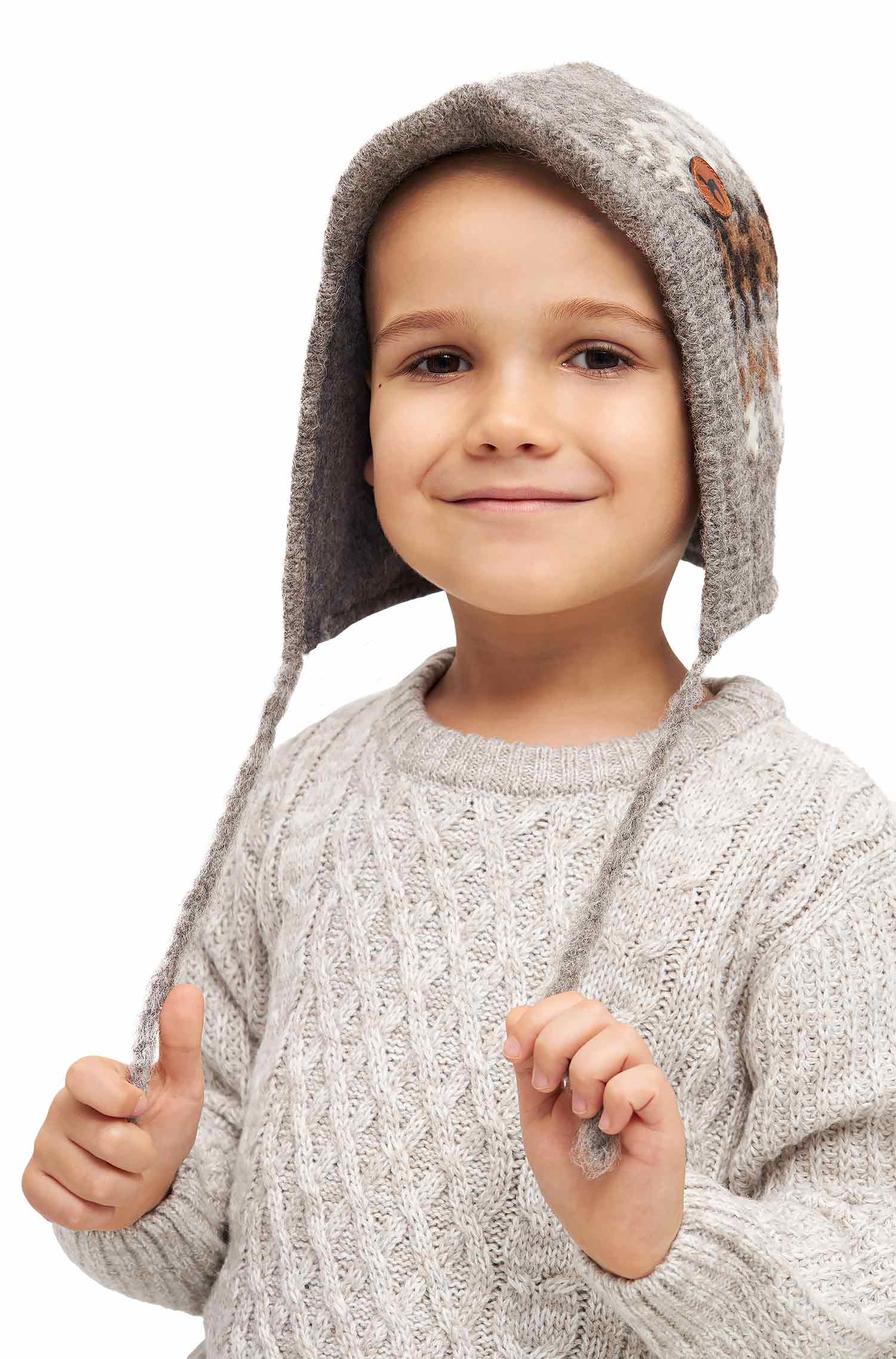 Alpaka Mütze NATURA aus 100% ungefärbtem Alpaka