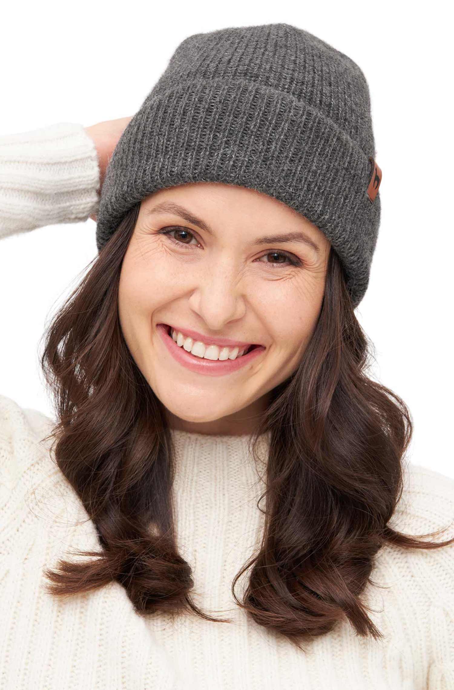 Alpaka Mütze für Damen aus 100% Baby Alpaka - superweich & wärmend