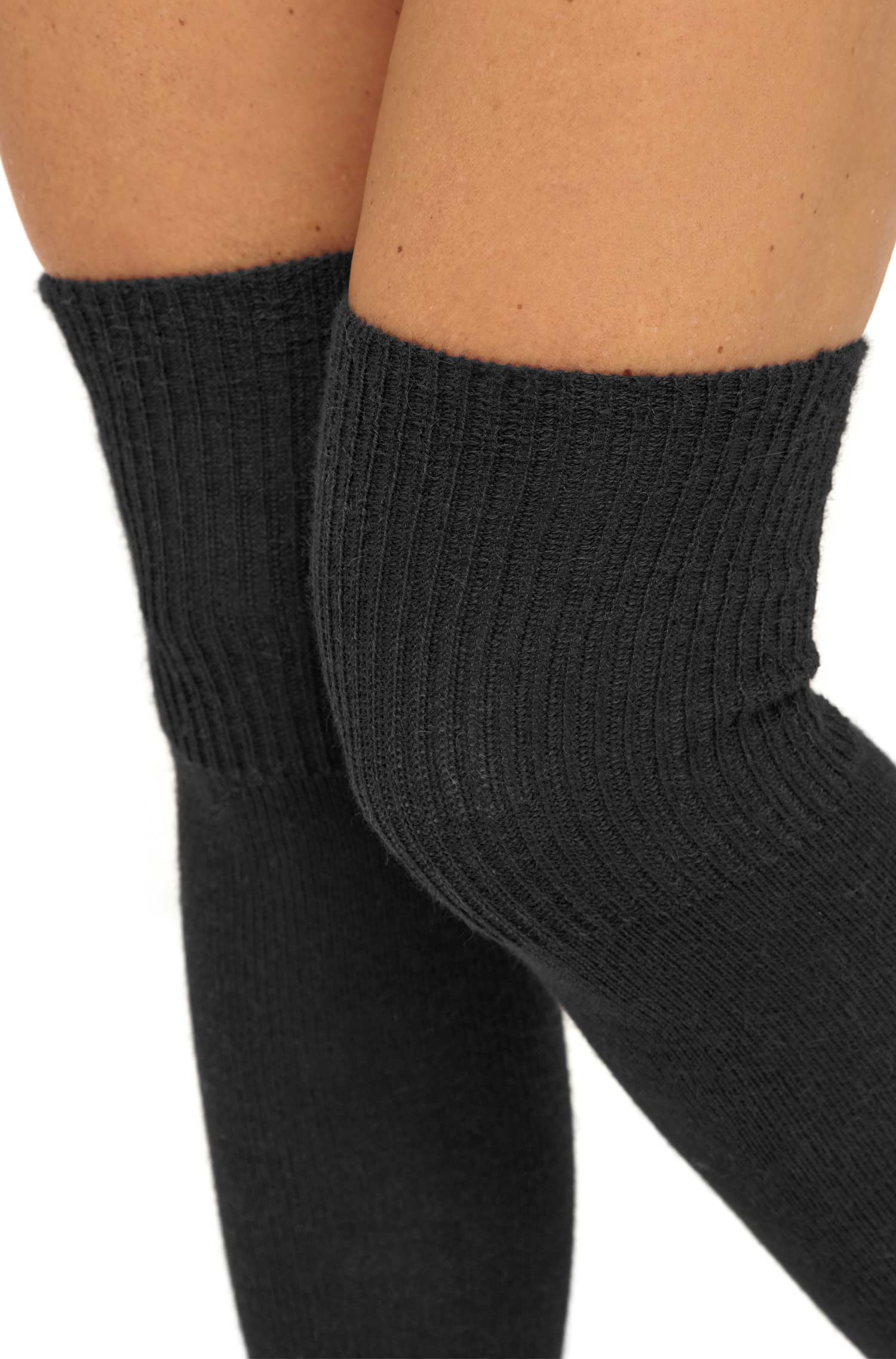 Alpaka OVERKNEE Socken  6er Pack aus aus Alpaka-Wolle-Mix