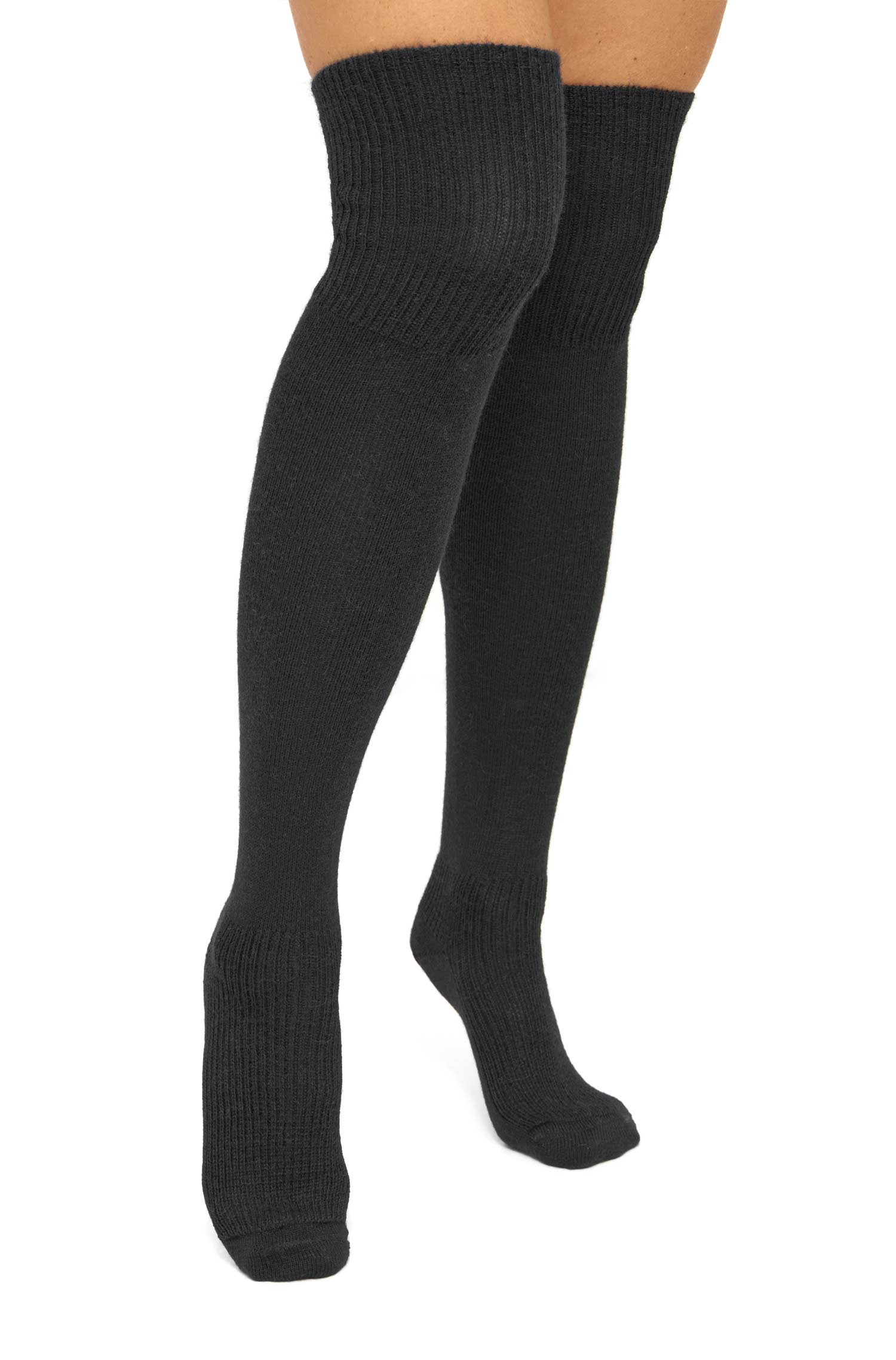 Alpaka OVERKNEE Socken aus Alpaka-Wolle-Mix
