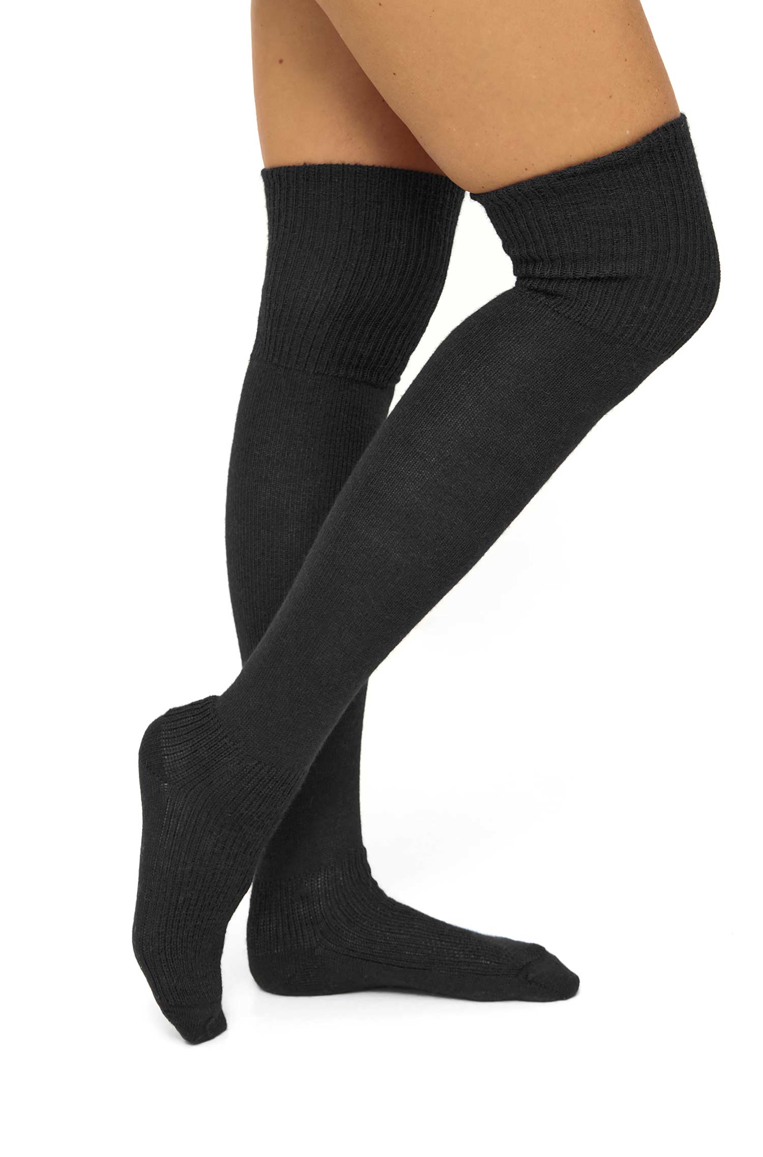 Alpaka OVERKNEE Socken aus Alpaka-Wolle-Mix