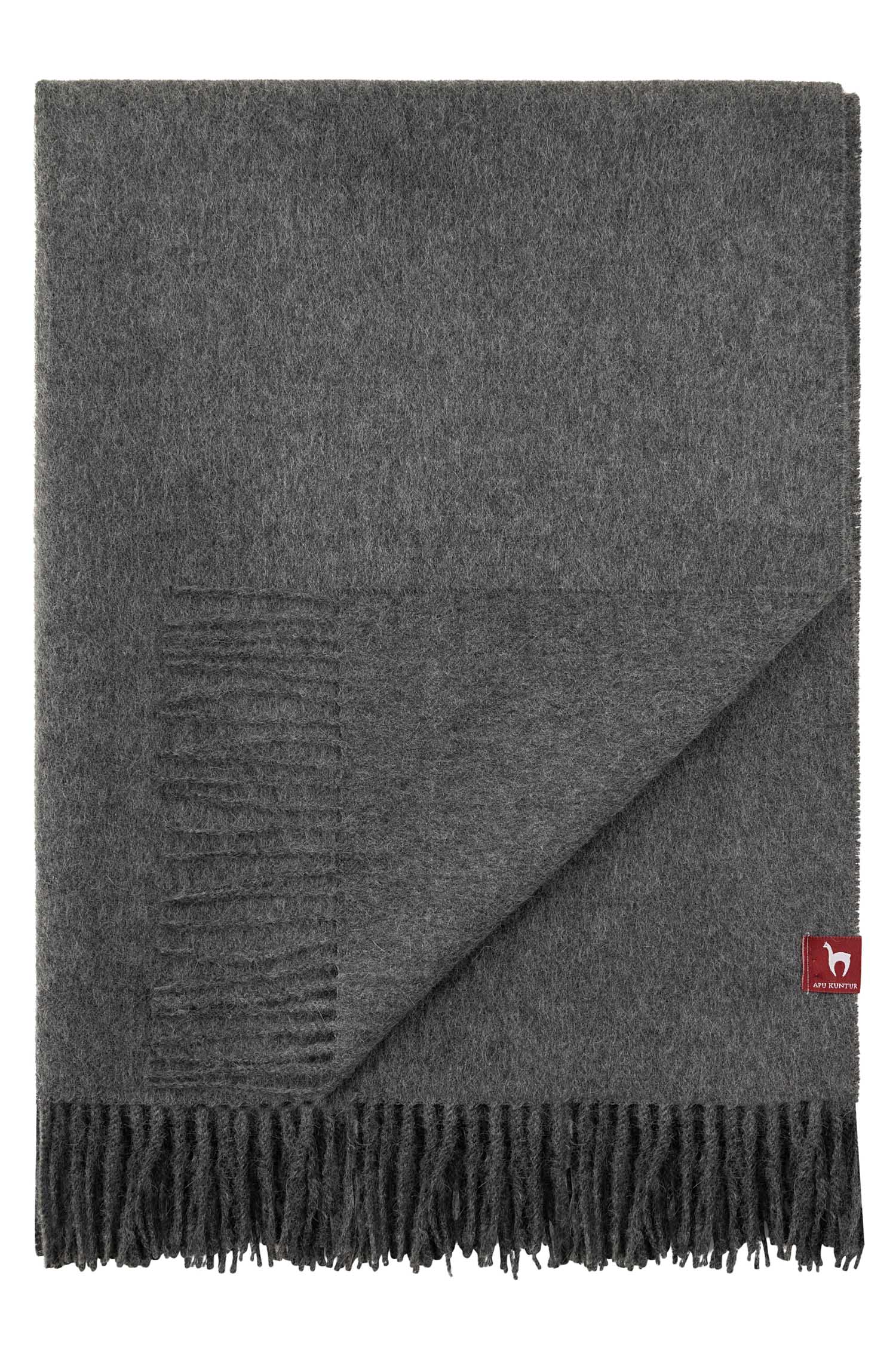 Alpaka Oversize Webschal UNI GRANDE aus 100% Baby Alpaka