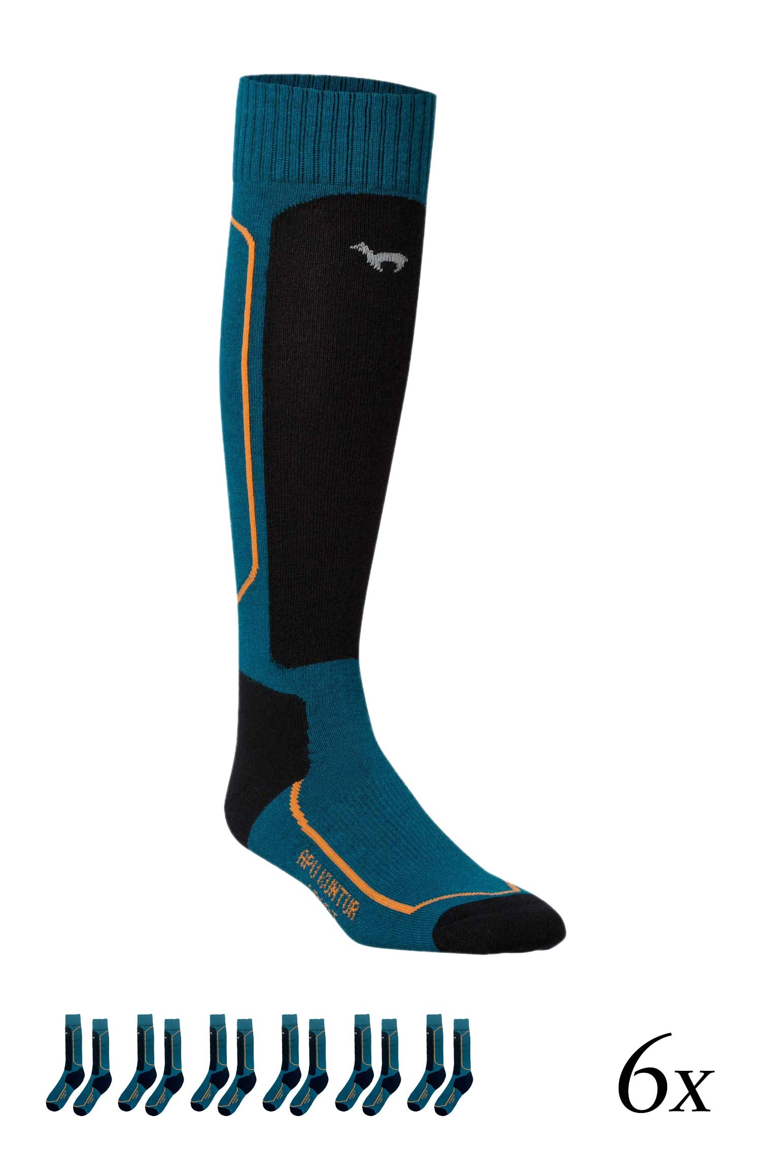 Alpaca Premium SKI &amp; SPORTS SOCKS 6-pack made from alpaca-cotton mix