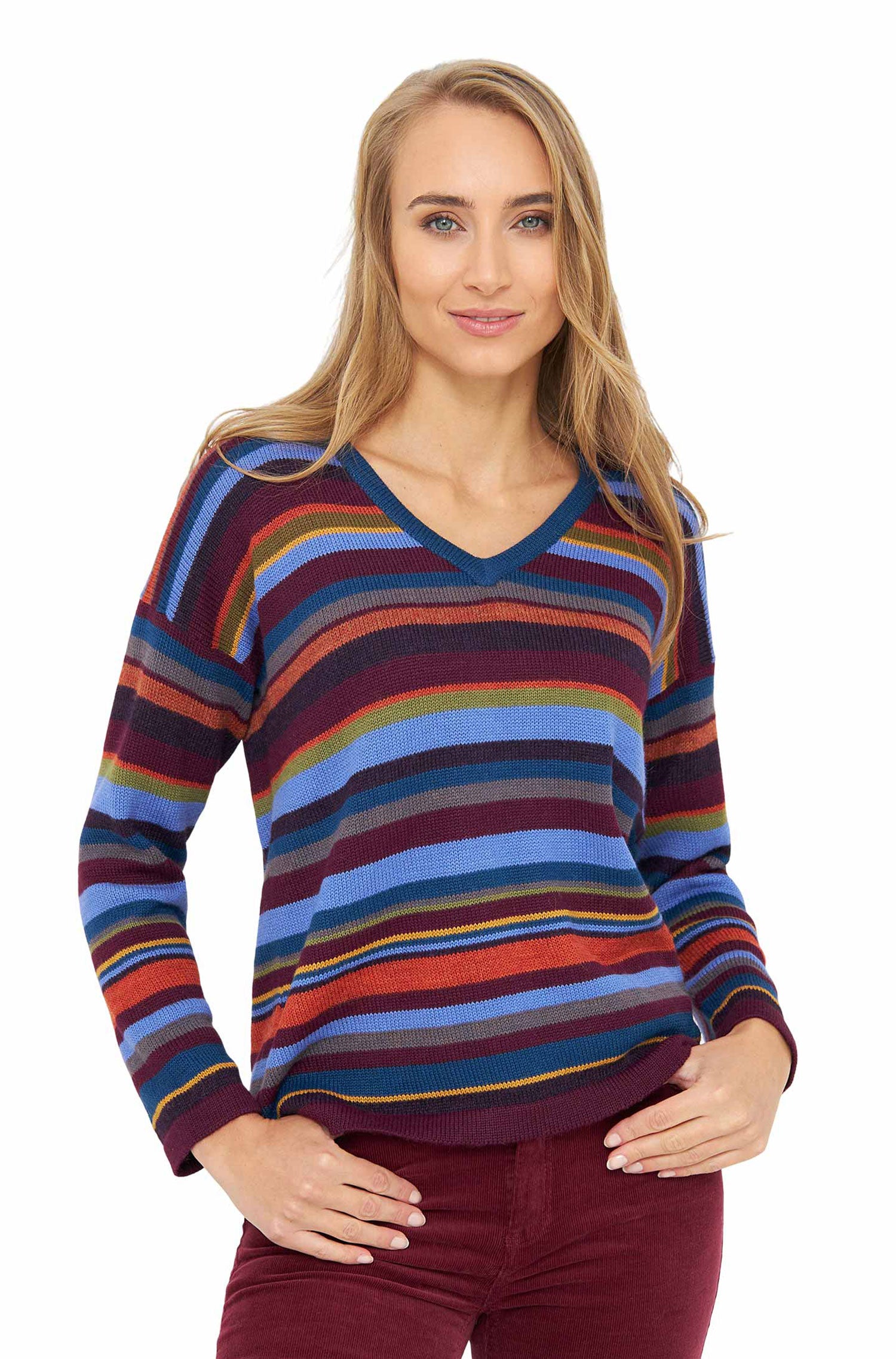 Alpaca sweater ARCO IRIS made of 100% baby alpaca