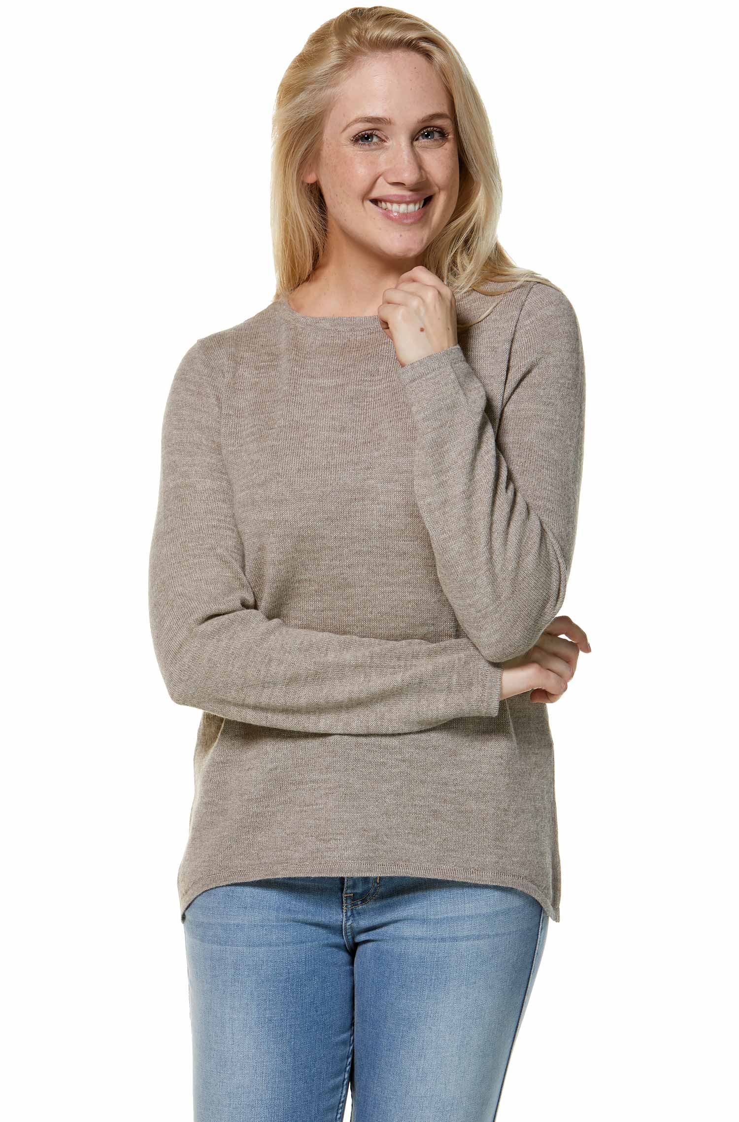 Alpaca sweater BASIC made of 100% baby alpaca