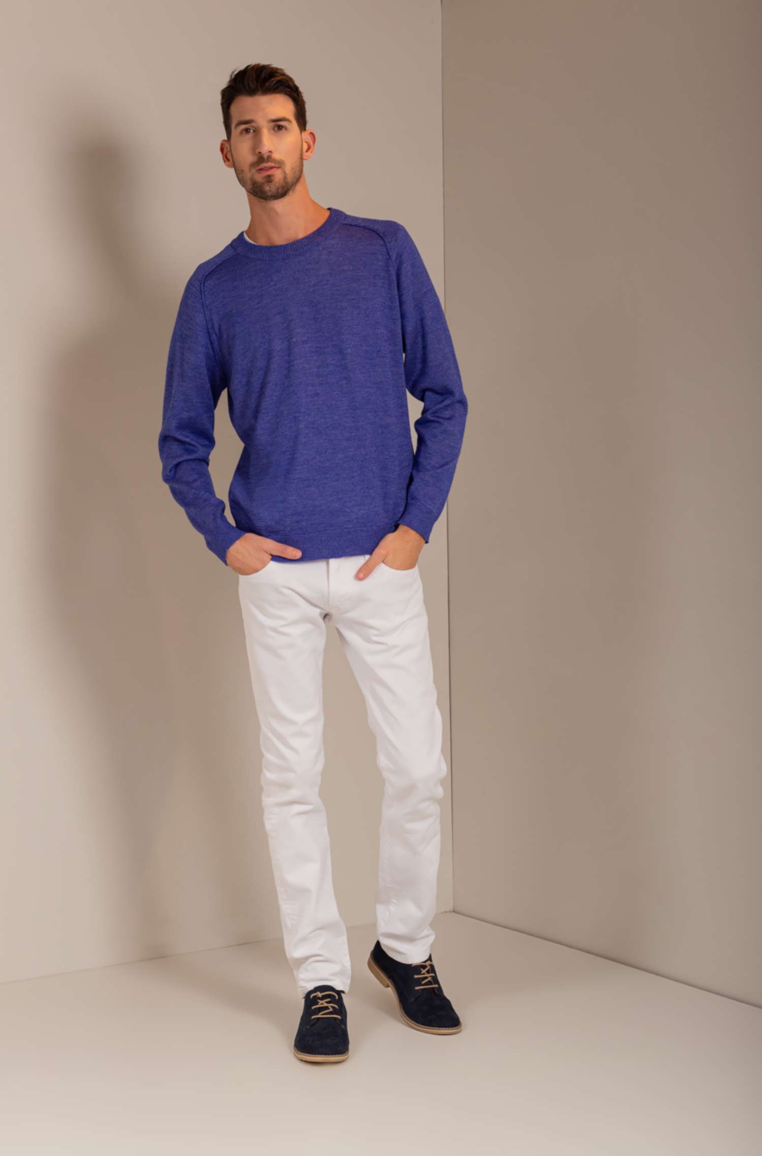 Alpaka Pullover UMBERTO aus Baby Alpaka und Seide