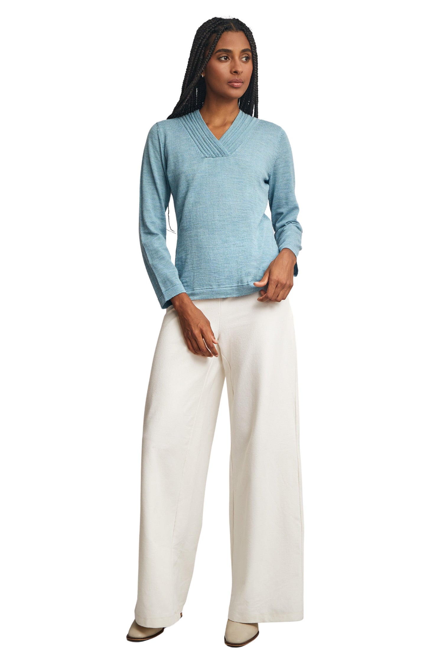 Alpaka Pullover WHATEVER V aus 100% Baby Alpaka