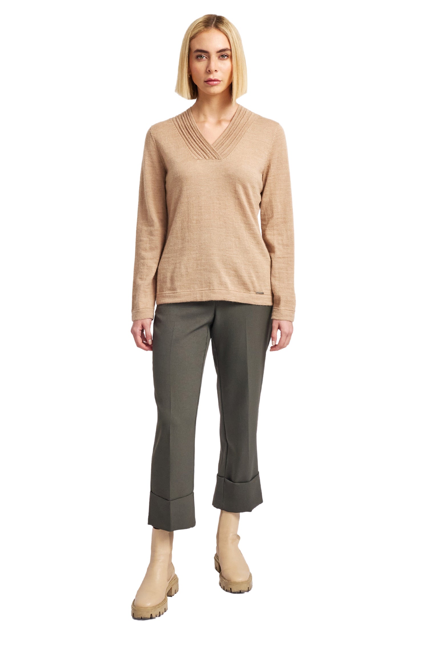 Alpaka Pullover WHATEVER V aus 100% Baby Alpaka