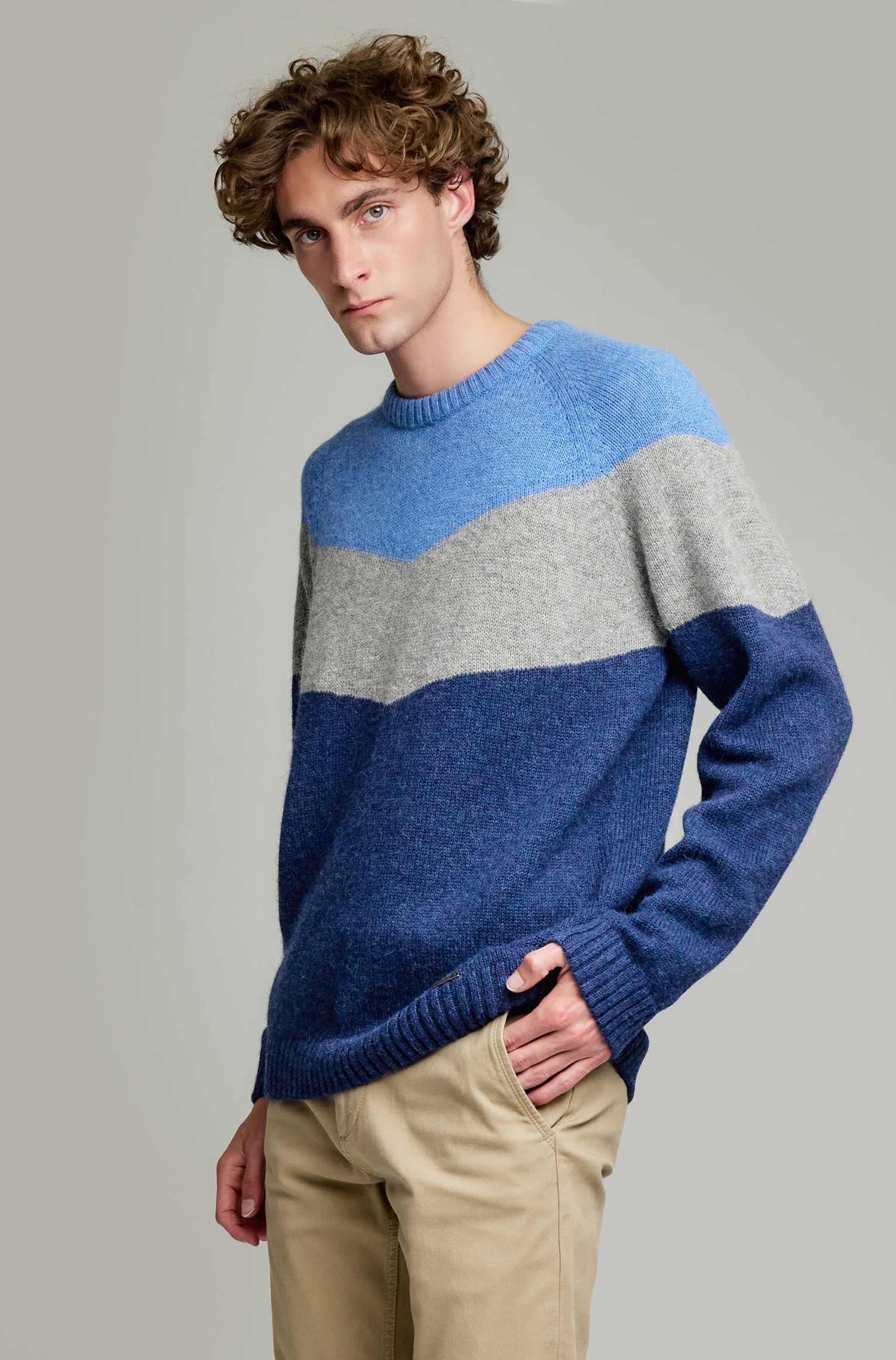 Alpaca sweater YANNICK made of 100% baby alpaca