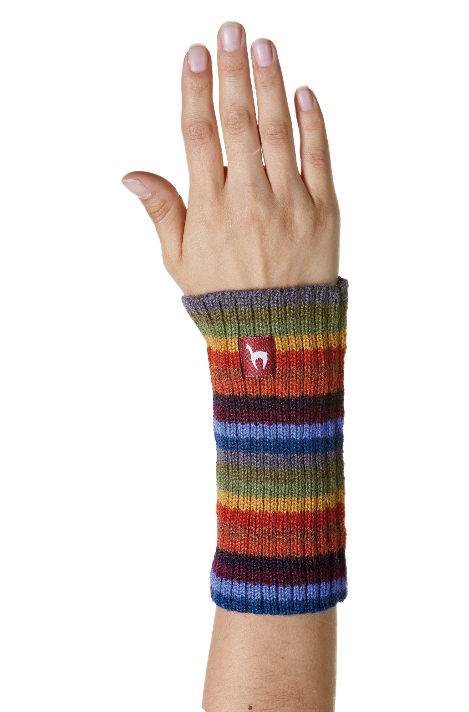 Alpaca wrist warmers ARCO IRIS made of 100% baby alpaca