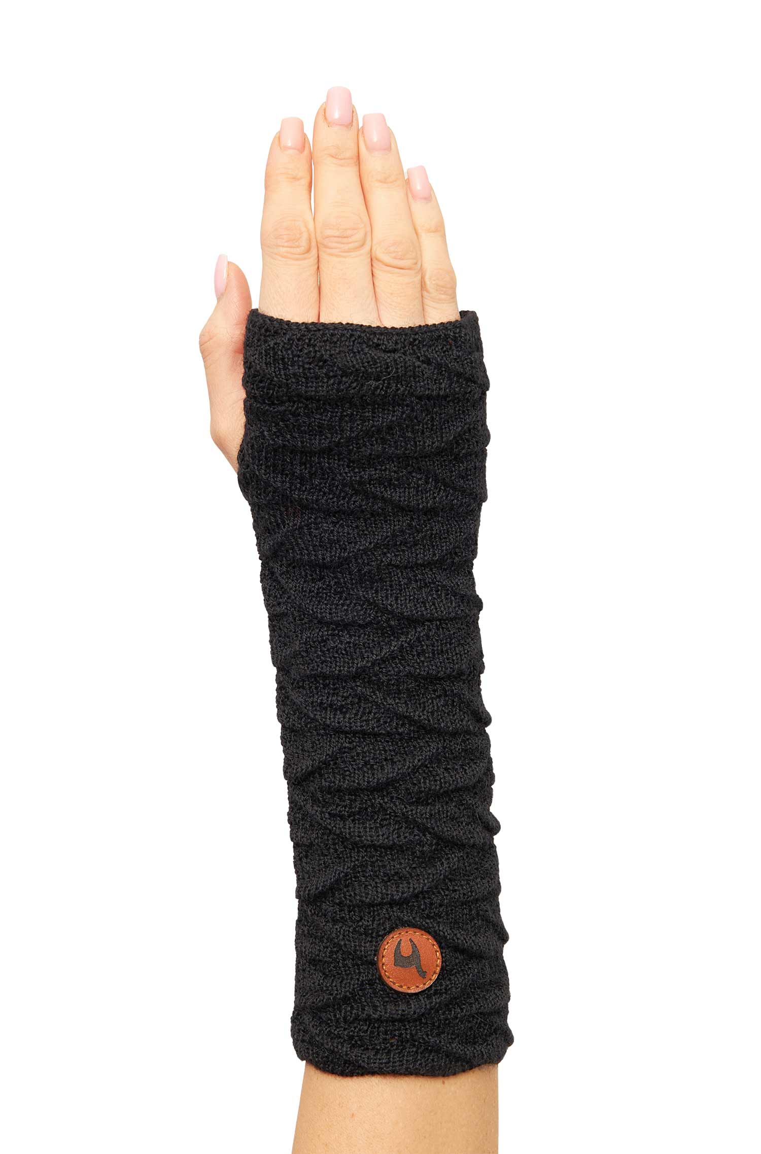 Alpaca wrist warmers BIESEN made from 100% baby alpaca