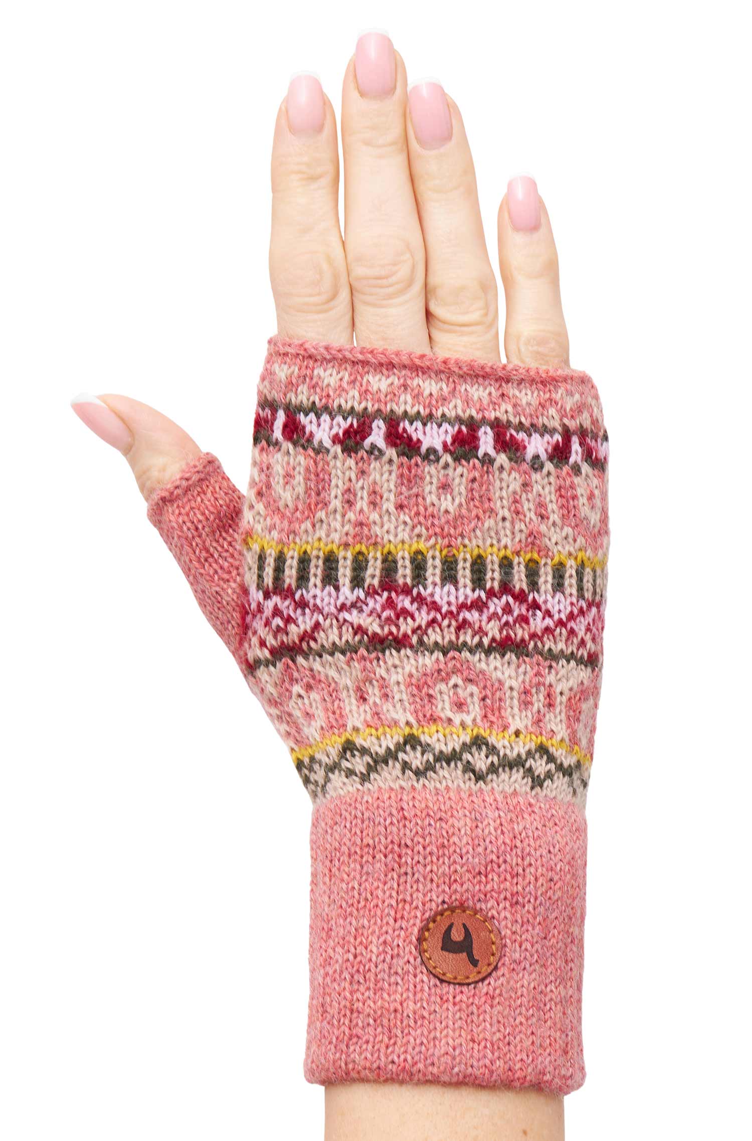 Alpaka Pulswärmer COLORES ANDEN mit Daumenloch