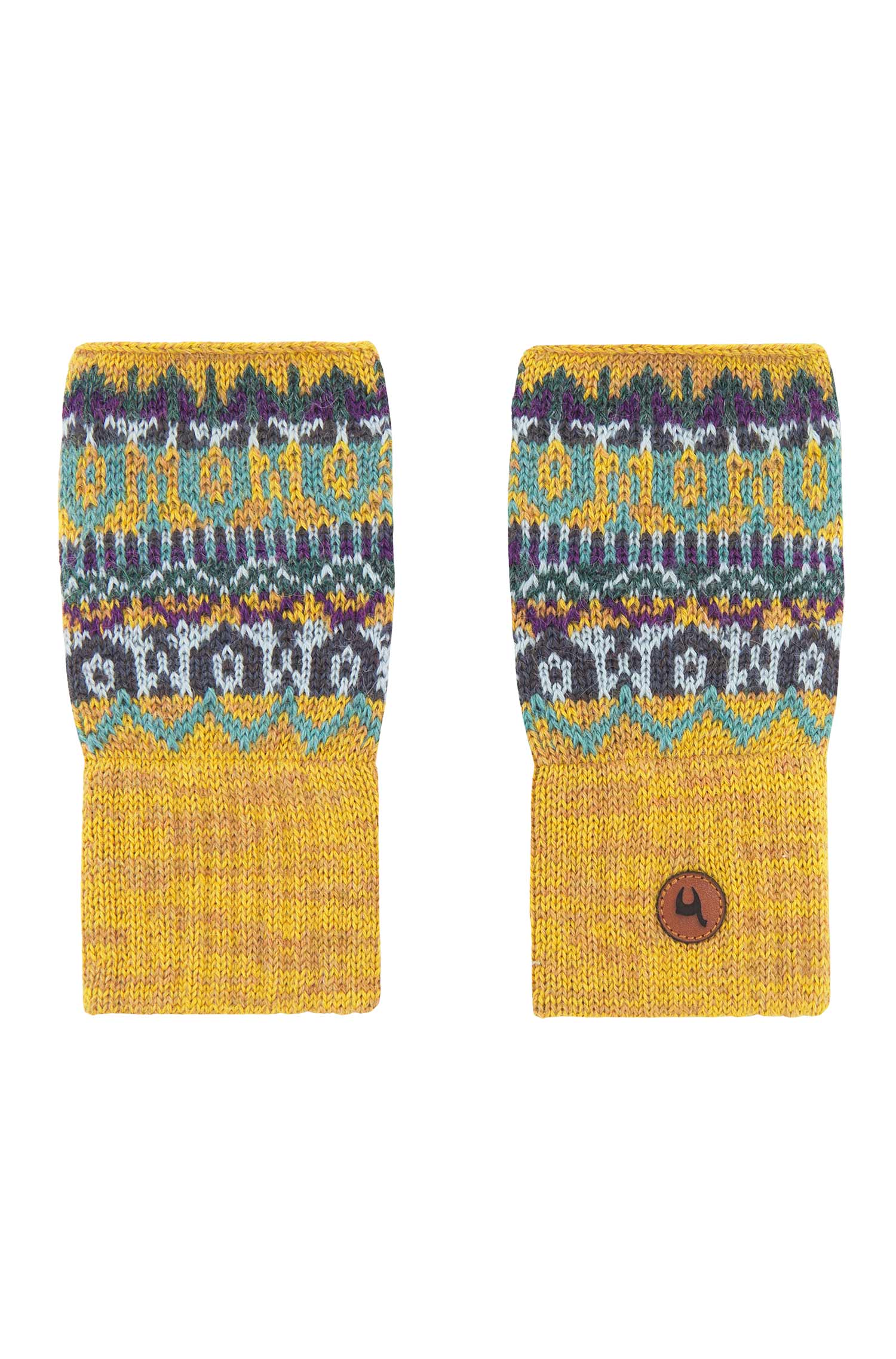 Alpaka Pulswärmer COLORES ANDEN mit Daumenloch